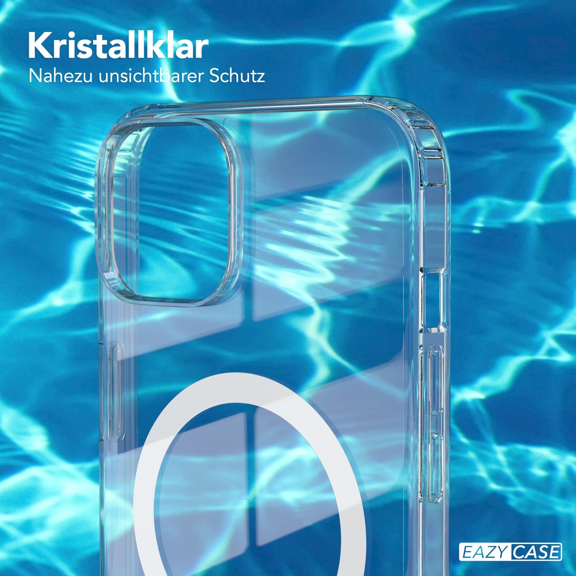 EAZY CASE Handyhülle Transparente Hülle mit MagSafe für iPhone 14 6,1 Zoll, Back Cover, Bumper Case, Handy Schutzhülle Kameraschutz, Durchsichtig – Bild 5 von 5