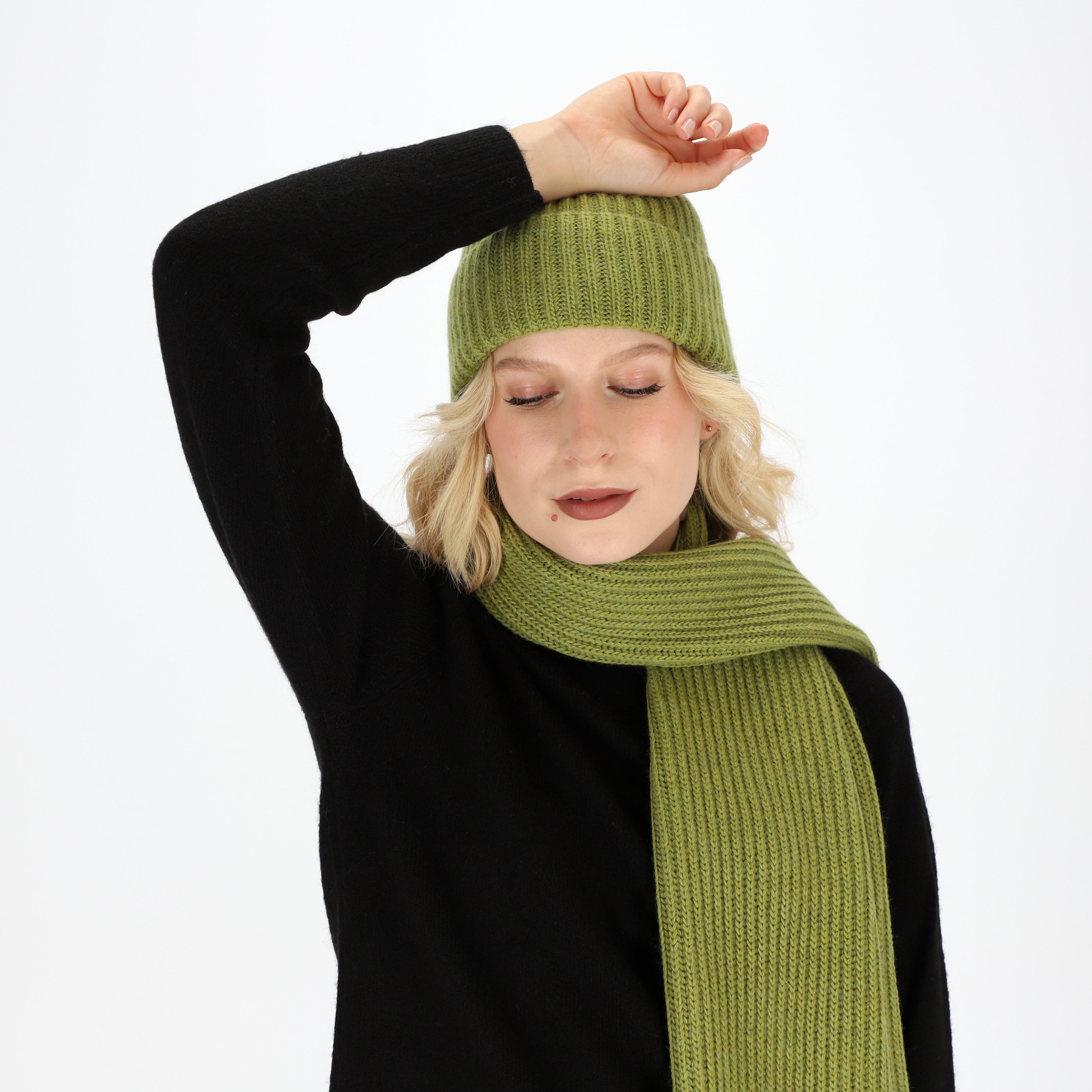 halsüberkopf Accessoires Strickschal Schal mit Rippe, günstig online kaufen