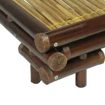 furnicato Bett Bettgestell Dunkelbraun Bambus 140×200 cm