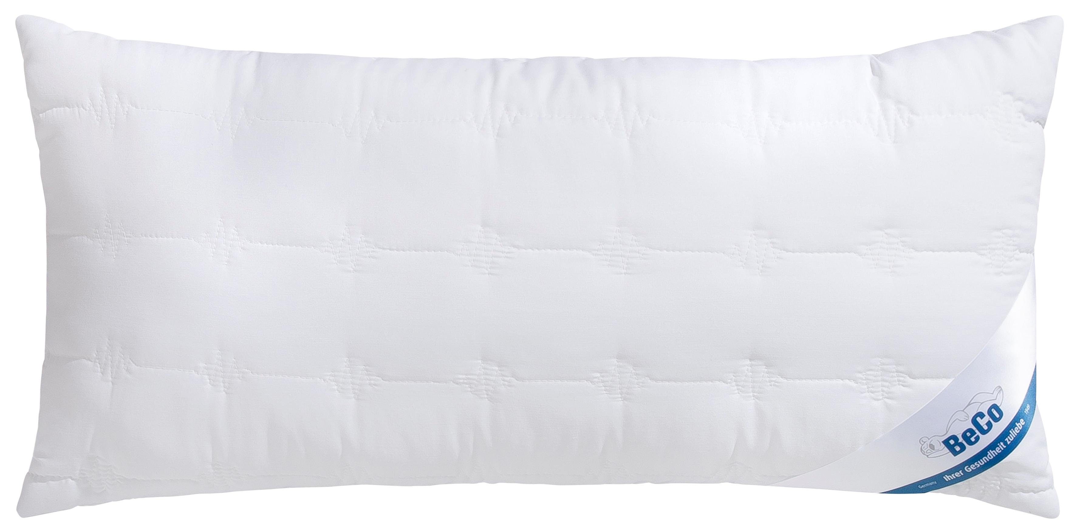 Beco Microfaserkissen Kopfkissen Medibett Cotton Soft, in 40x80 oder 80x80 cm, Füllung: Faserbällchen, Bezug: Polyester & Baumwolle, Ideal für Allergiker geeignet (Hausstauballergiker)