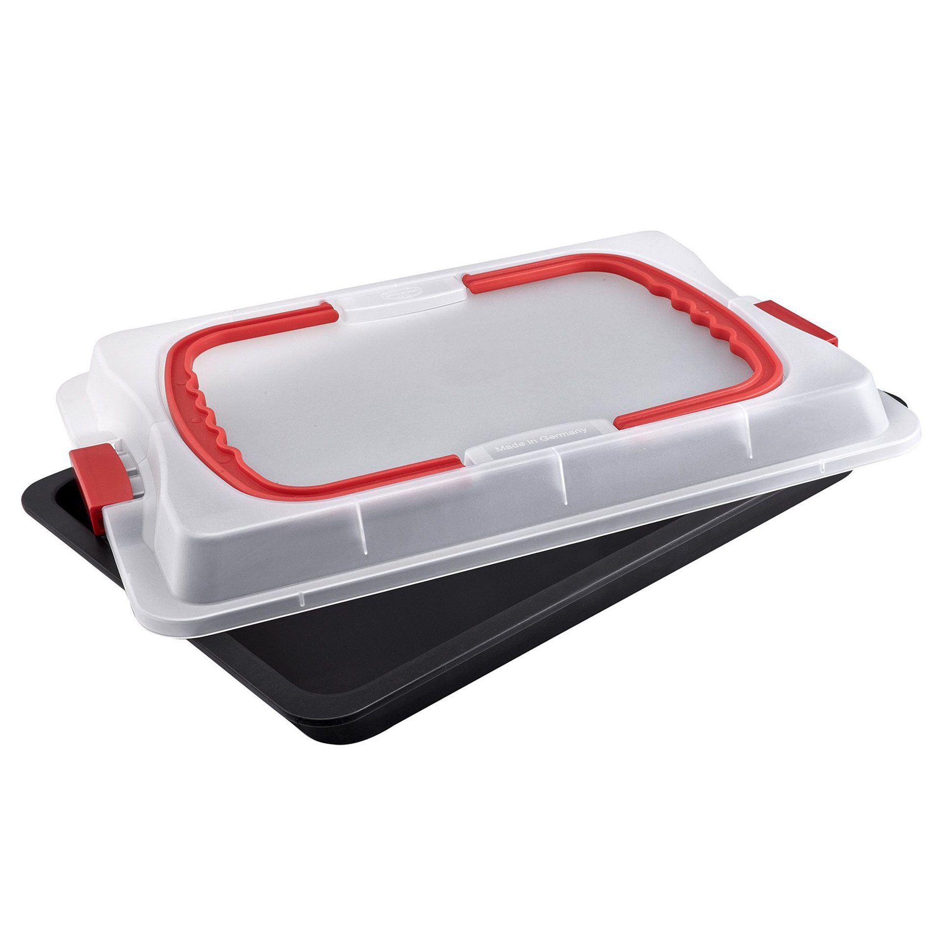Backblech mit Transporthaube & Griffen