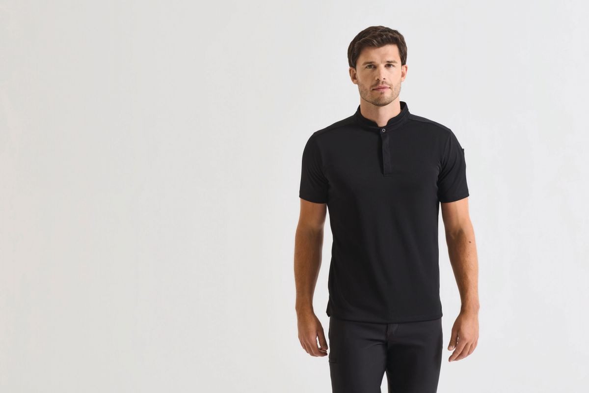 Premier Workwear Rundhalsshirt Essential ´Coolchecker®´ Chefs Shirt - Short Sleeve Herren