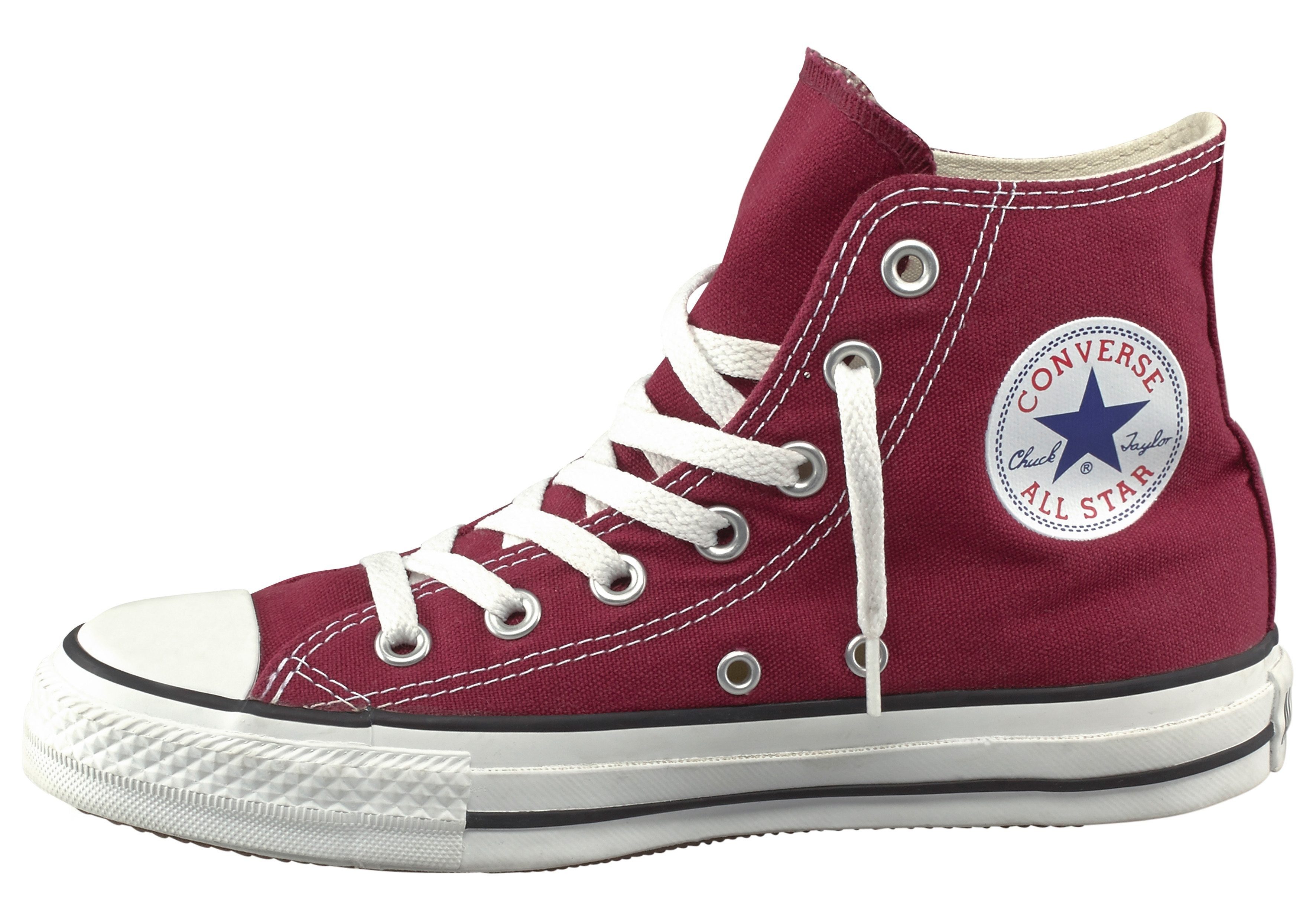 Converse Chuck Taylor All Star Hi Sneaker, Typische Gummizehenkappe für den  klassischen Look