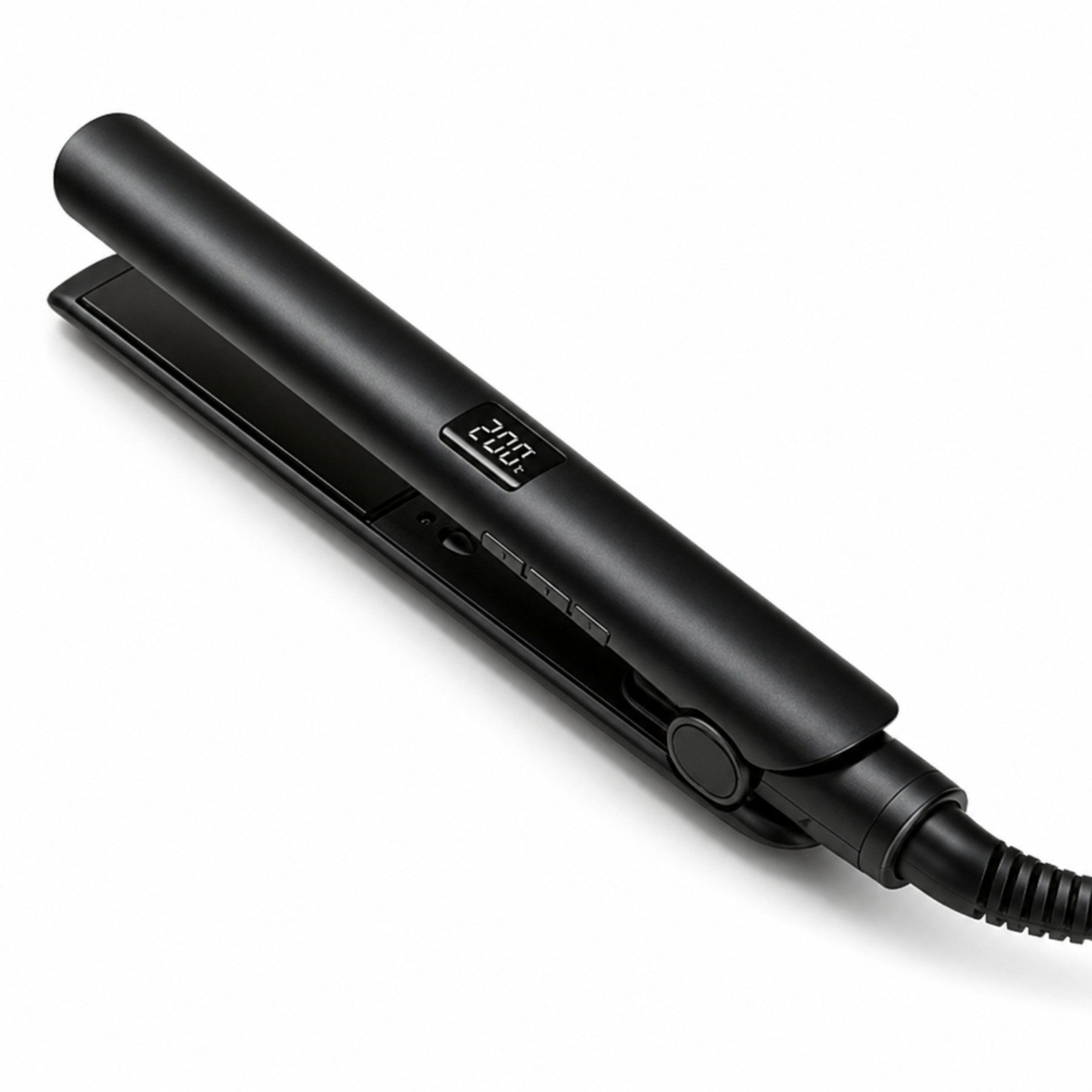 Fyrove Glätteisen Haarglätter mit LCD-Display, 4 Temperaturstufen 140–200°C Keramik-Haarglätter mit Auto-Off, 360° Drehkabel, Styling-Tool für glattes Haar, Reise-Glätteisen, Geschenk für Weihnachten & Geburtstag