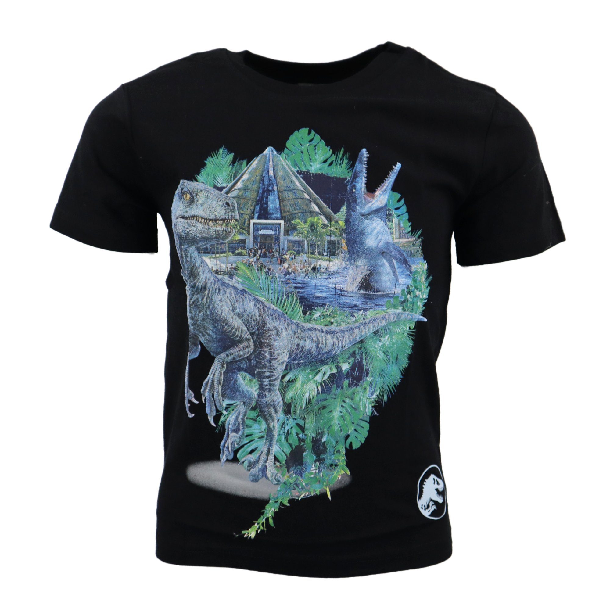 Jurassic World Print-Shirt Jurassic World Blue Velo Kinder T-Shirt Jungen Dinos Gr. 110 bis 140, Baumwolle