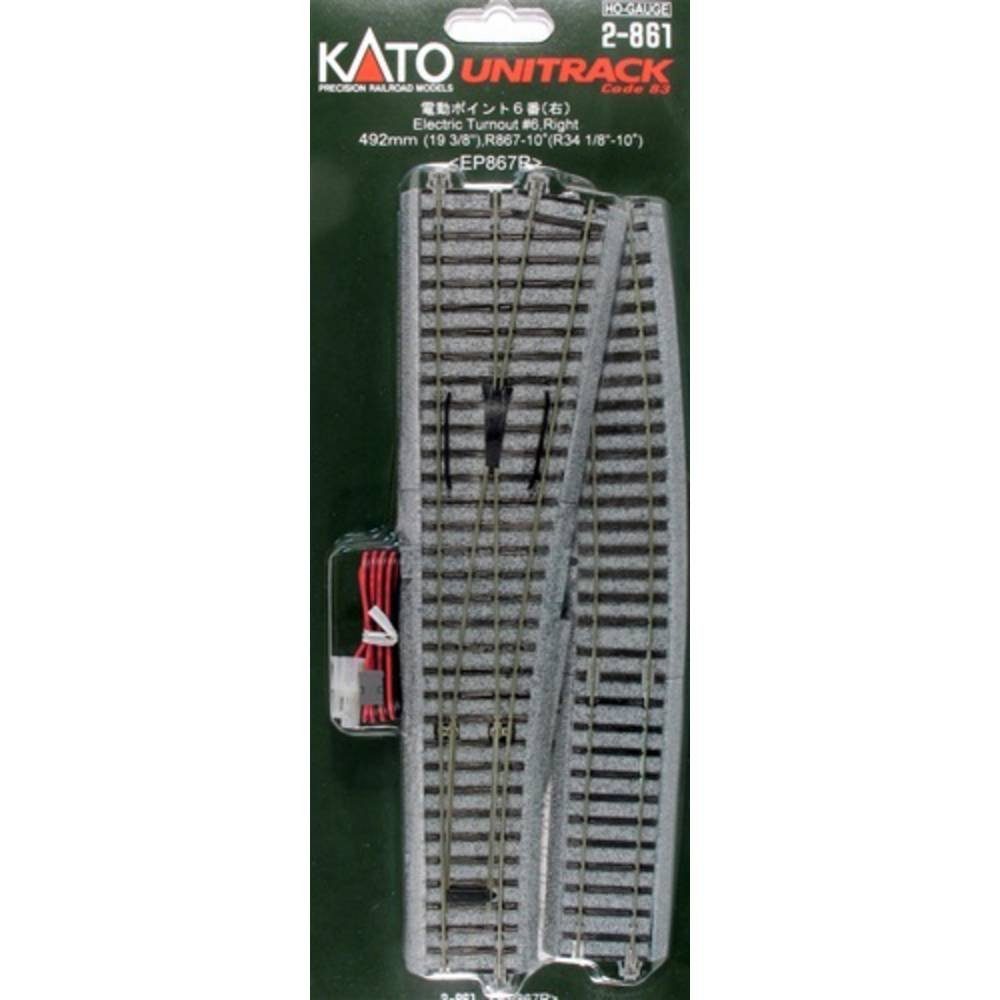 Modelleisenbahn-Set H0 Elekt. Weiche, rechts 492 mm mit R867-10°