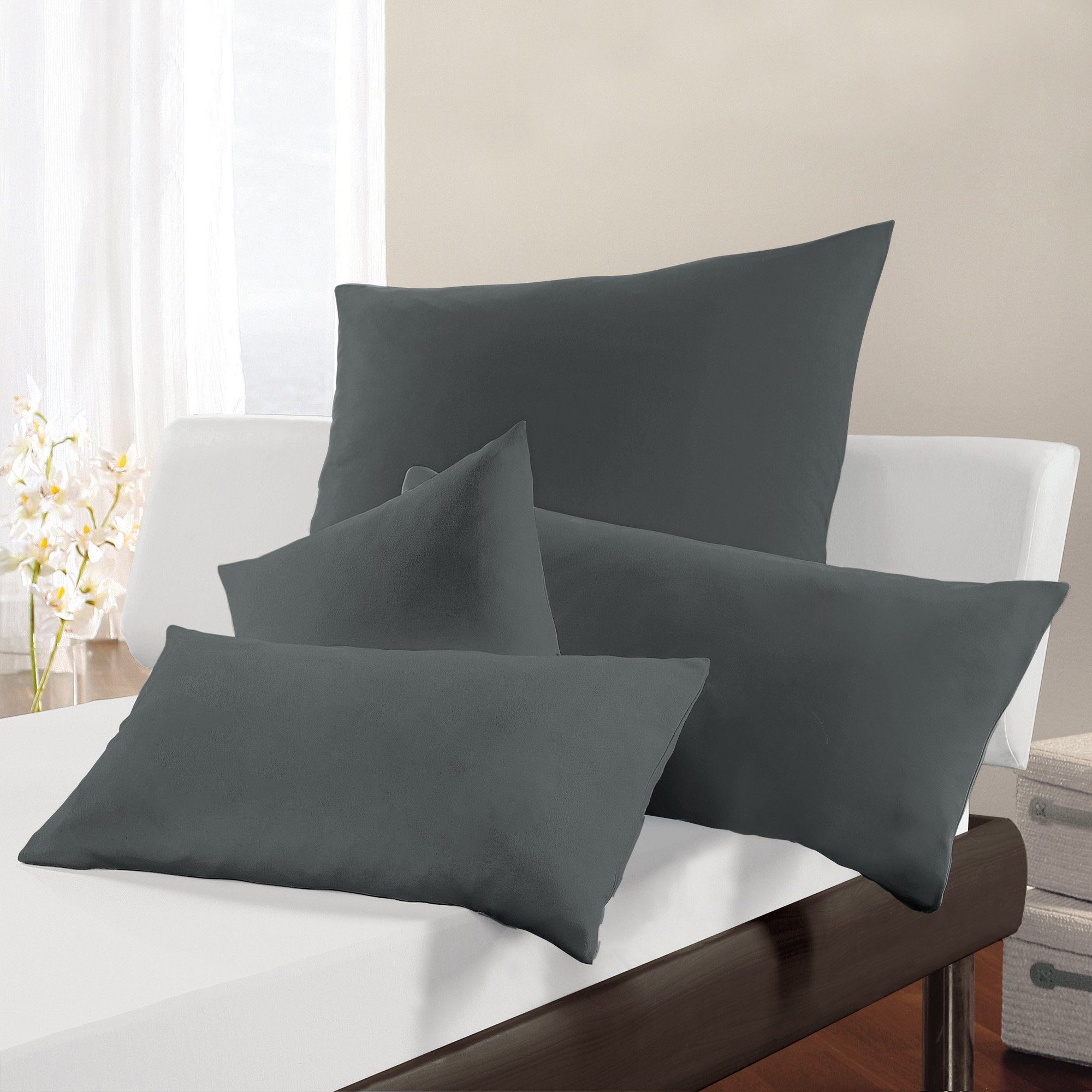 Formesse Kissenbezüge Kissenbezug "Bella Donna", Elastic-Jersey-Stretch Uni