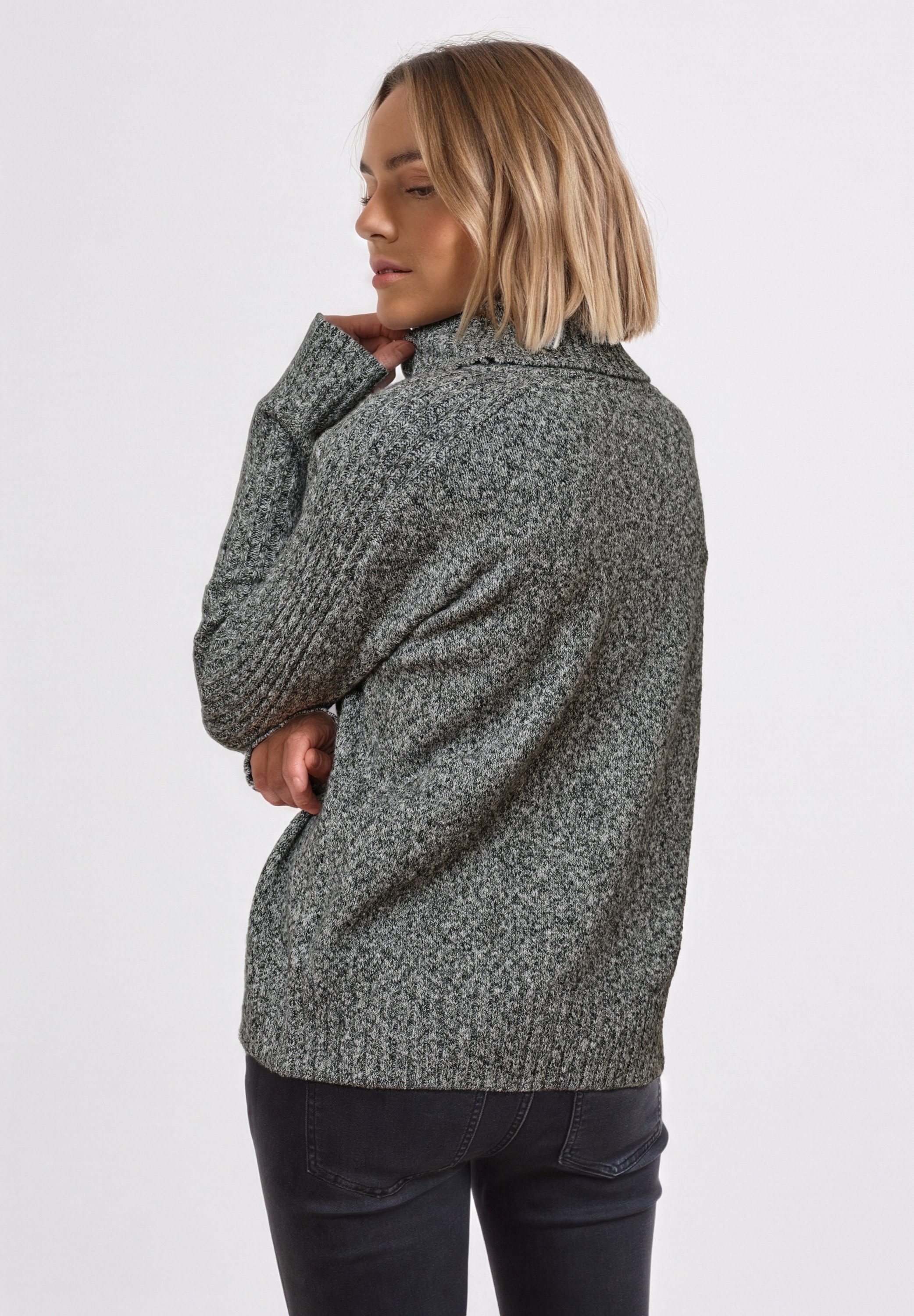 STREET ONE STUDIO Rollkragenpullover im soften Baumwoll-Mix