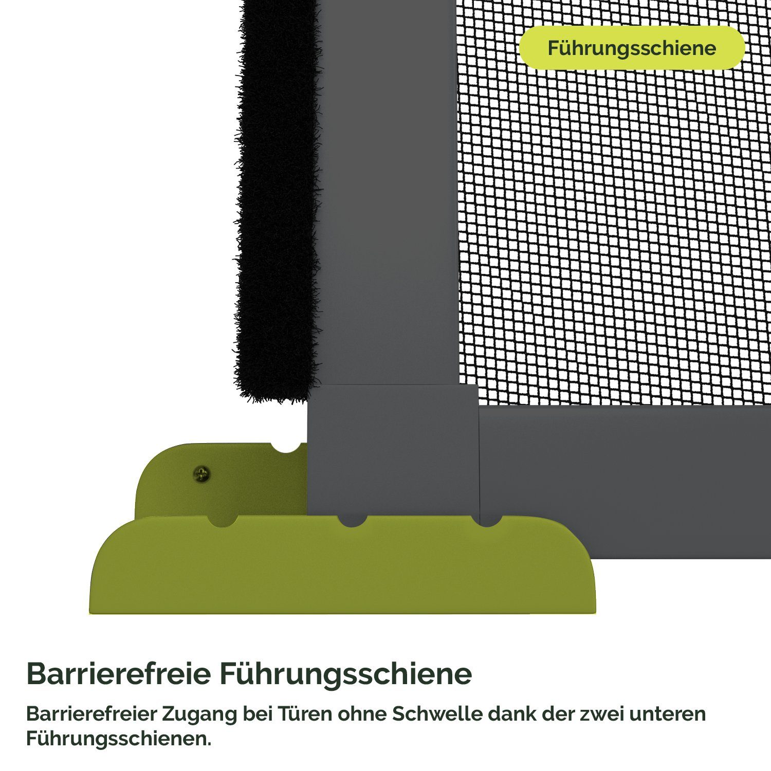 Nematek Insektenschutz-Tür Nematek Fliegengitter Schiebetür, Insektenschutz Schiebetür, 120x240cm – Bild 5 von 5