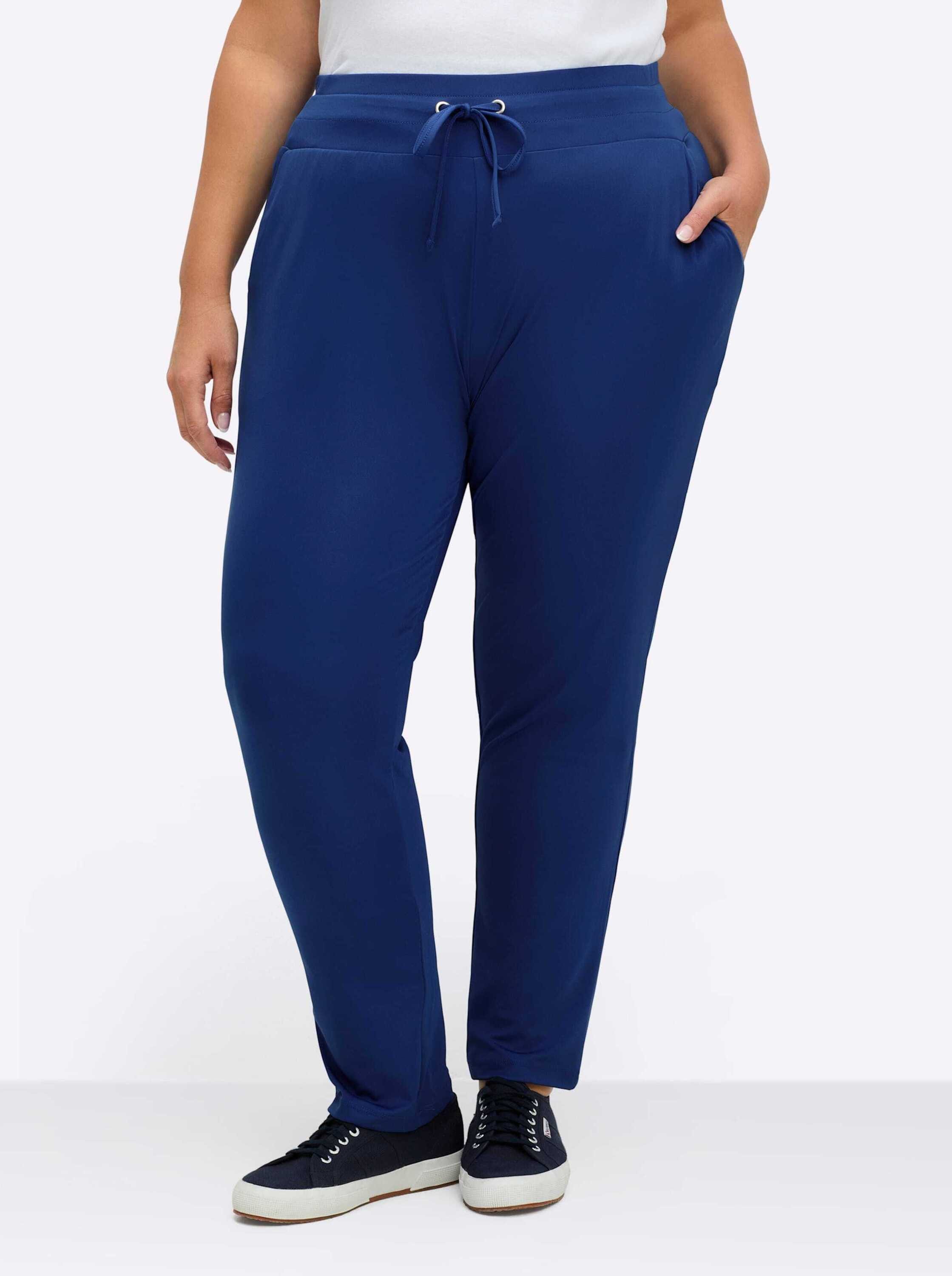 Sieh an! Jerseyhose Hose komfortabel mit Rundum-Dehnbund und Bindeband günstig online kaufen