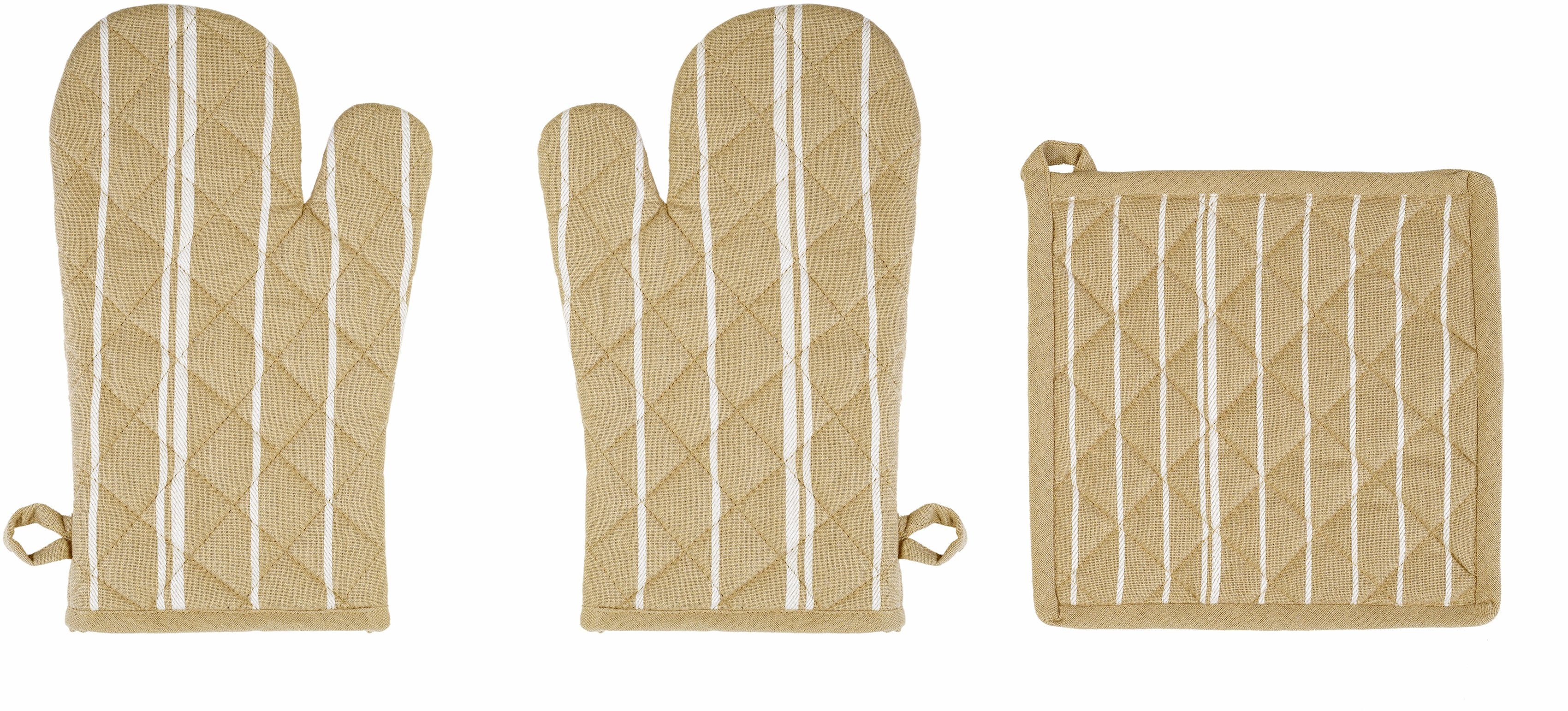 Srvauyea Topflappen Set - 6 Stück Baumwolle Hitzebeständige Topfuntersetzer 18x18cm