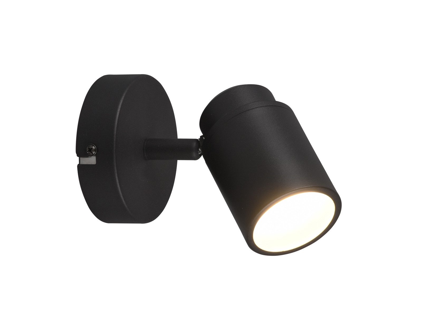 TRIO Leuchten LED Wandstrahler Badezimmer geeignet, Tiefe 15,5cm, dimmbar, LED wechselbar, Warmweiß, innen Wand-Lampe Gäste WC, Badlampe Strahler schwenkbar inkl. GU10 LED