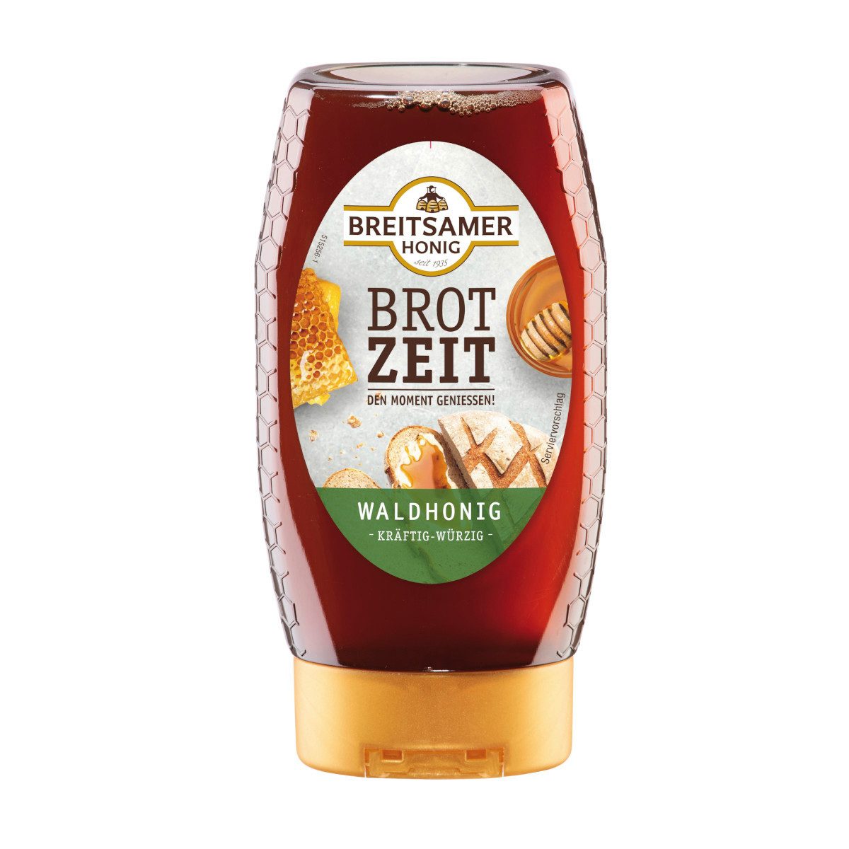 Breitsamer Honig Honig, Breitsamer Brotzeit kräftig würziger Waldhonig Themenspender 350g