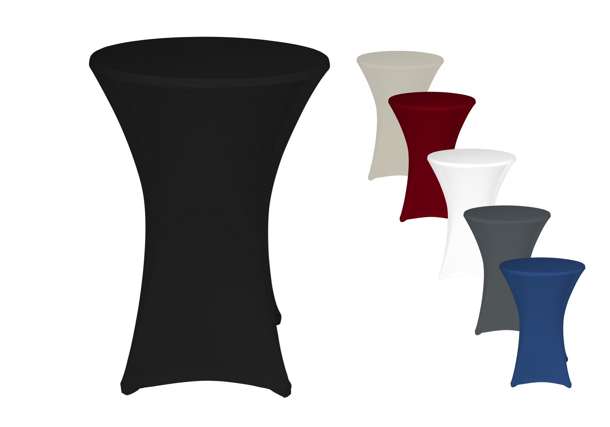 TexDeko Stehtischhusse Stretch Husse für Bistrotisch mit verstärkten Fußtas günstig online kaufen