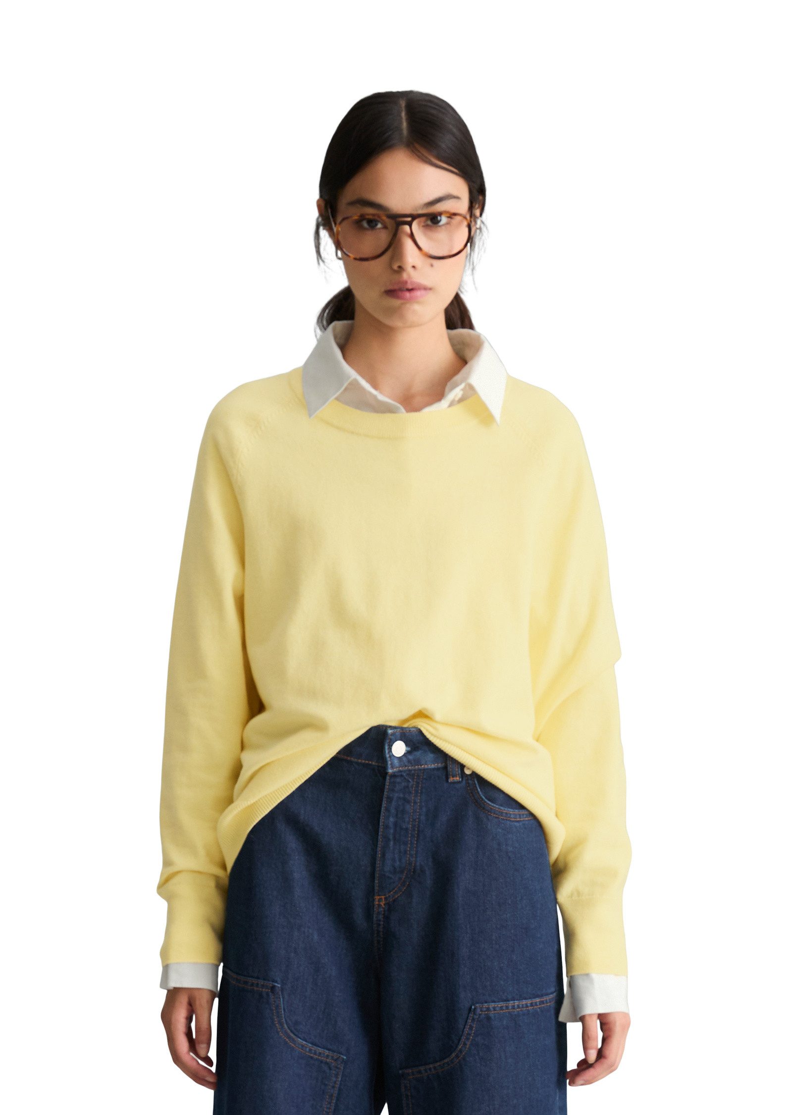 Marc O'Polo DENIM Strickpullover aus Soft Cotton Stretch