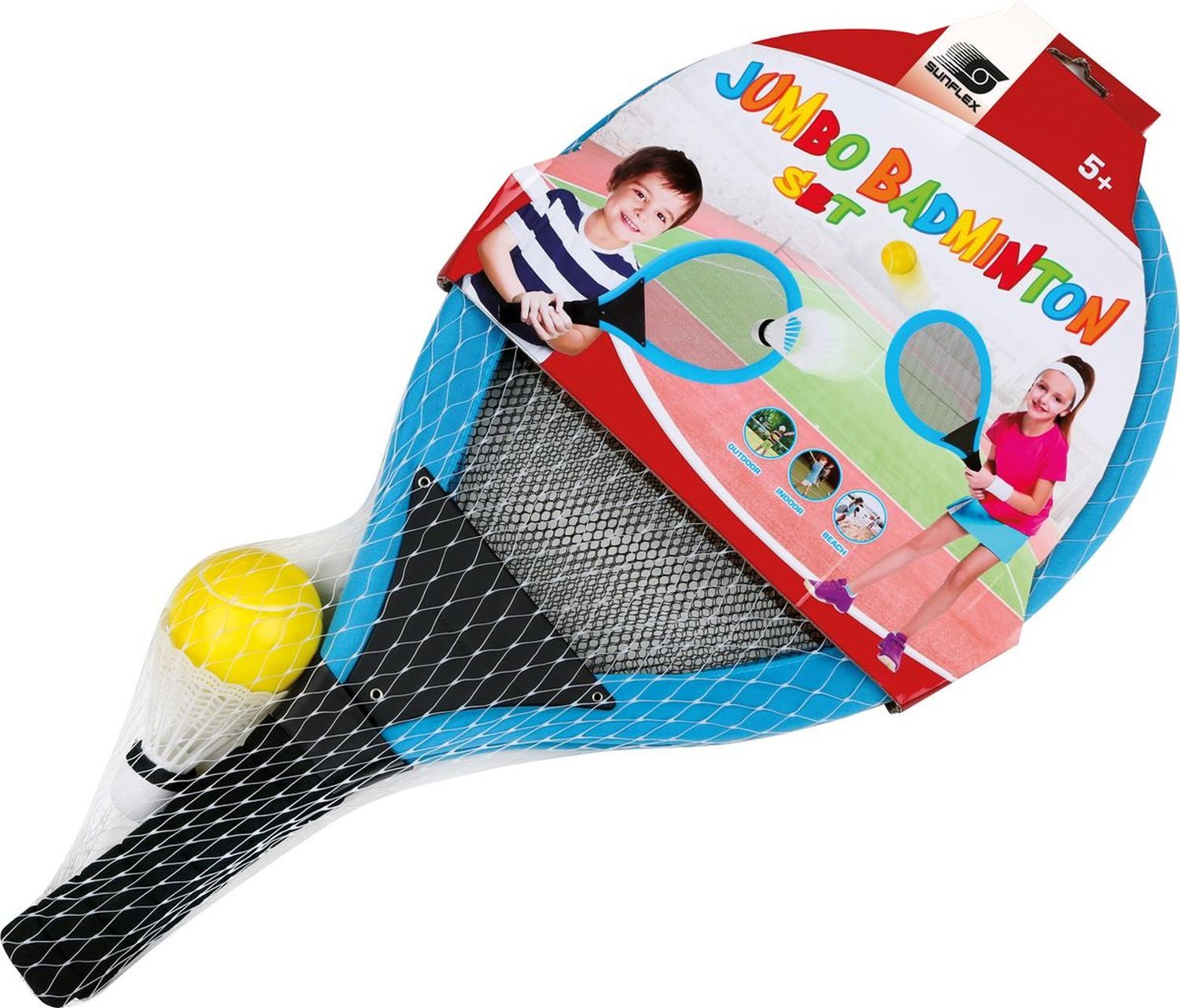 Sunflex Badmintonschläger Sunflex Jumbo Badminton Set