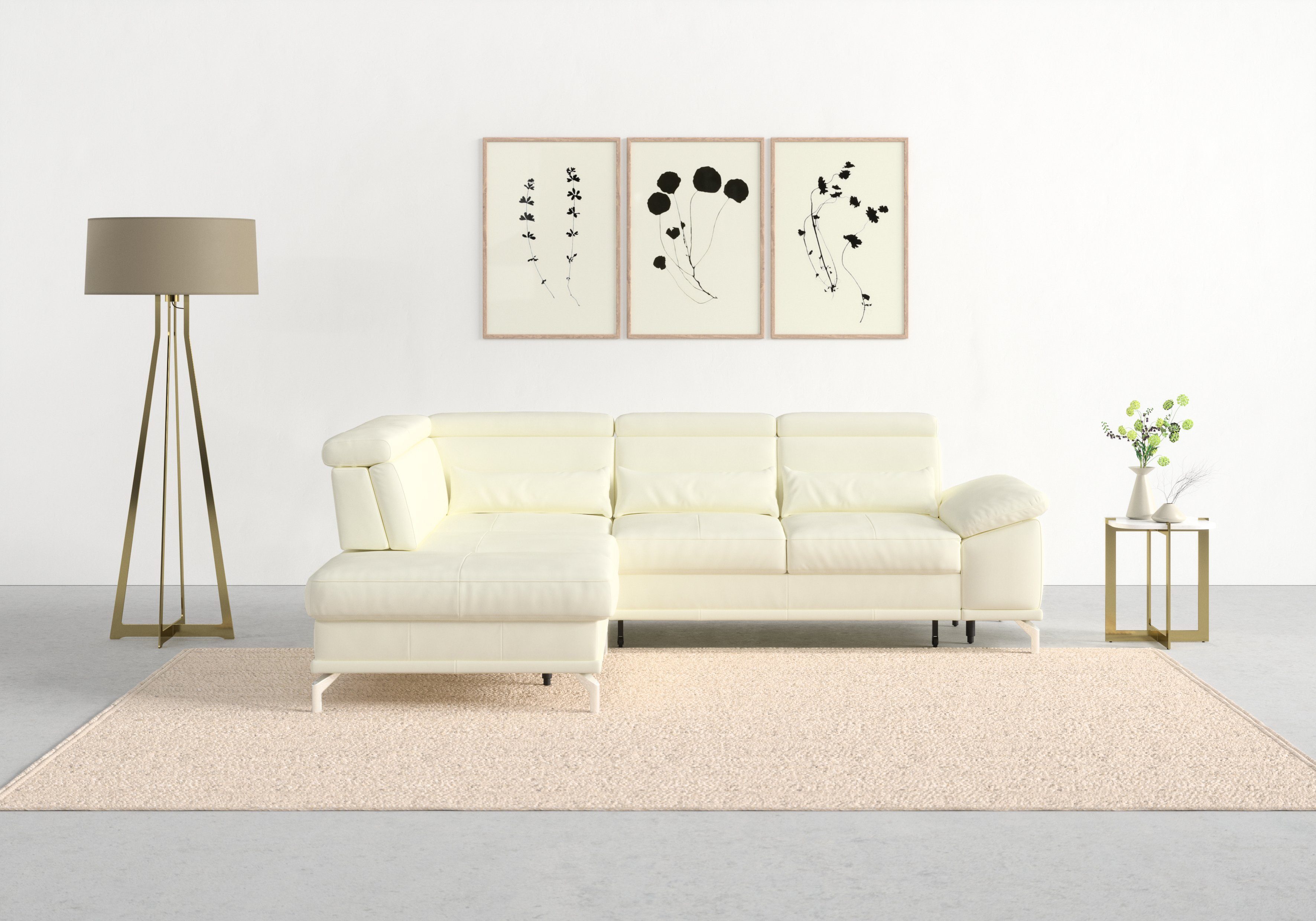 sit&more Ecksofa Cabrio L-Form, mit Sitztiefenverstellung, günstig online kaufen