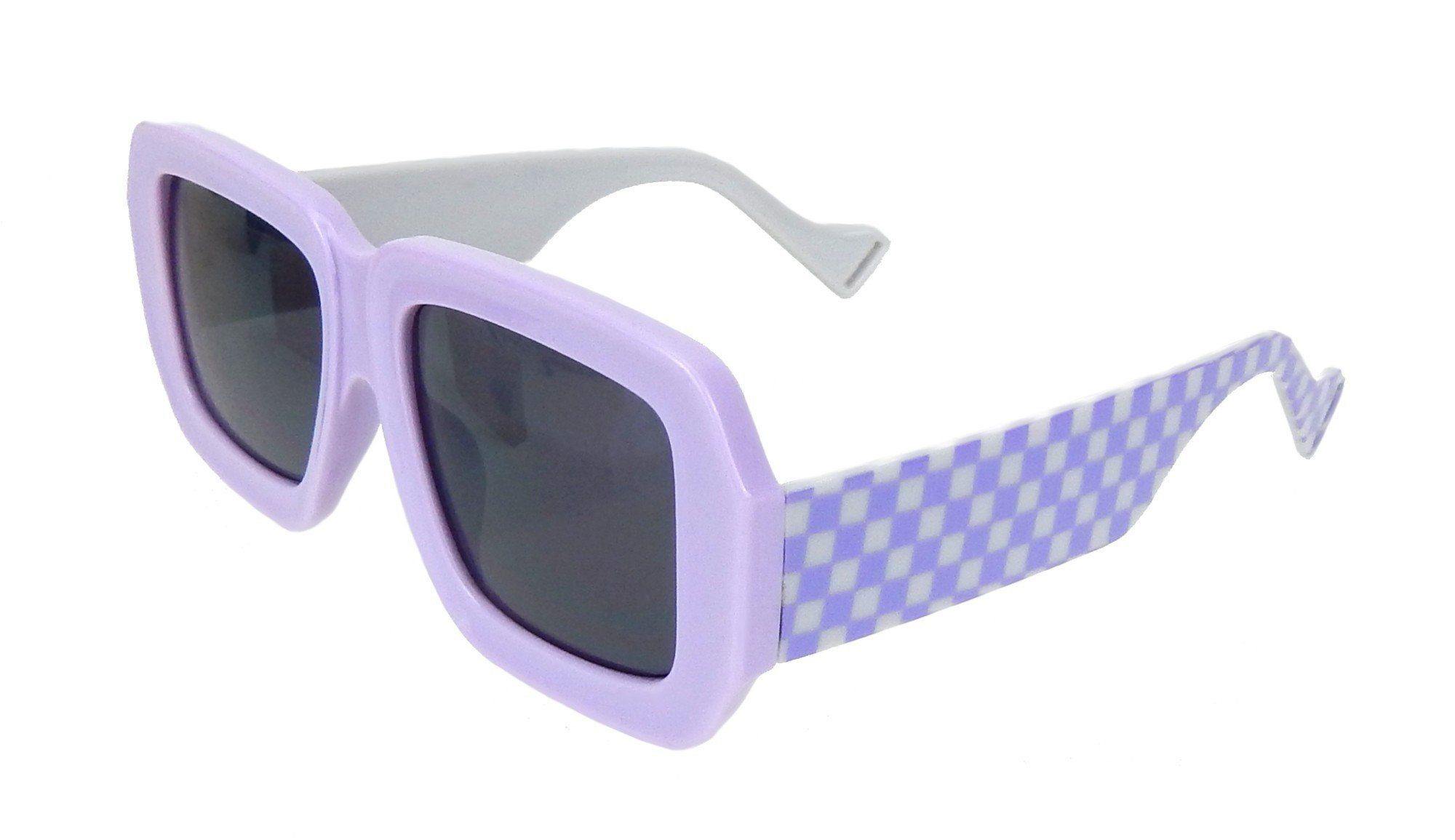 Ella Jonte Sonnenbrille Statement-Brille Trendfarbe Lila Flieder im Stoffetui UV 400