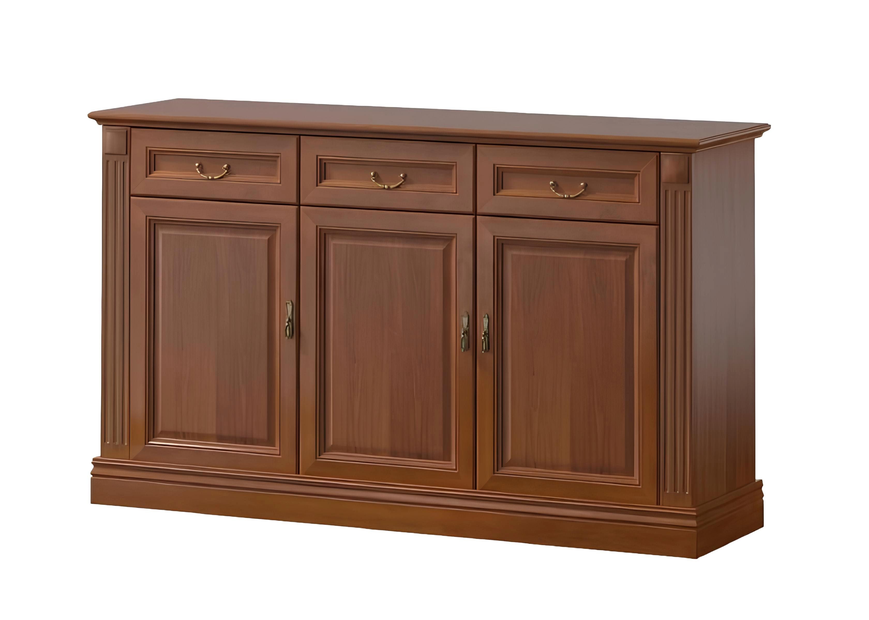 Xlmoebel Sideboard Moderne Anrichte in Holzoptik mit viel Stauraum für Esszimmer (Sideboard, Sideboard), Hergestellt in Europa