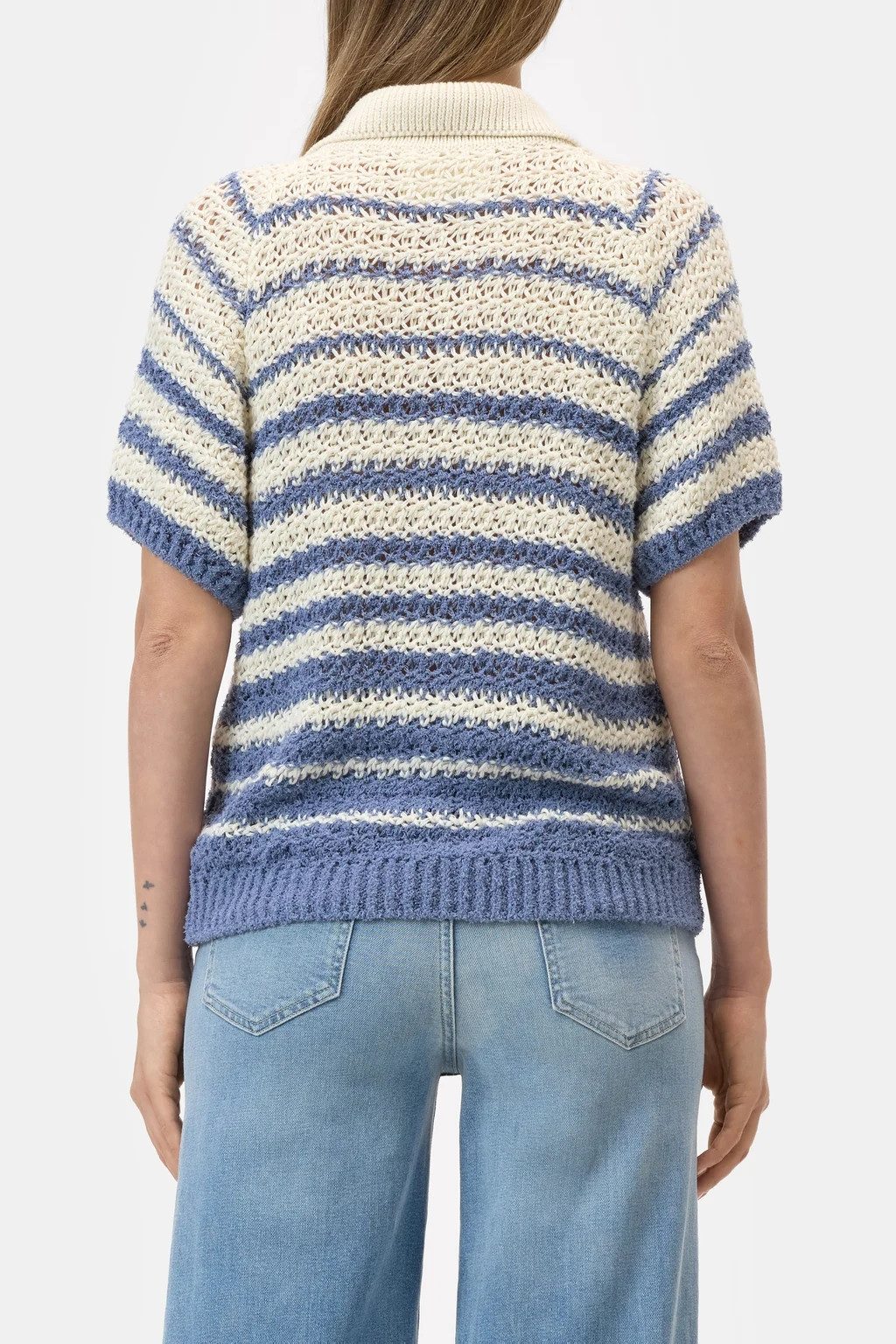 CLOSED Strickpullover Short sleeve polo cardigan