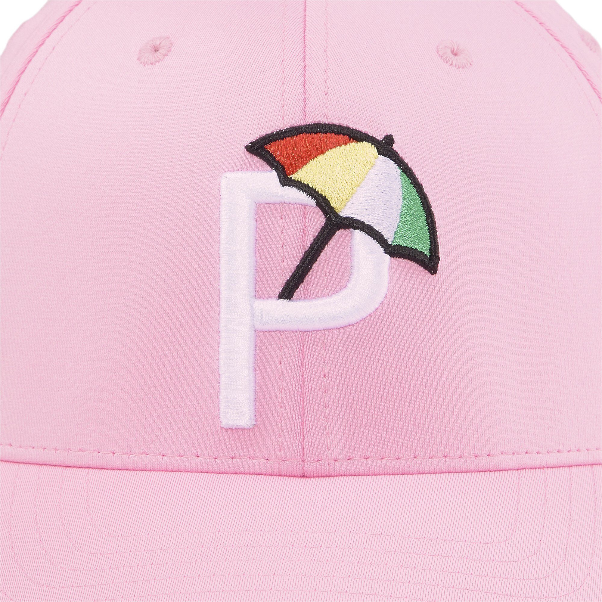 PUMA Flex Cap Palmer P Glow Pink White Cap Golf Herren Pale