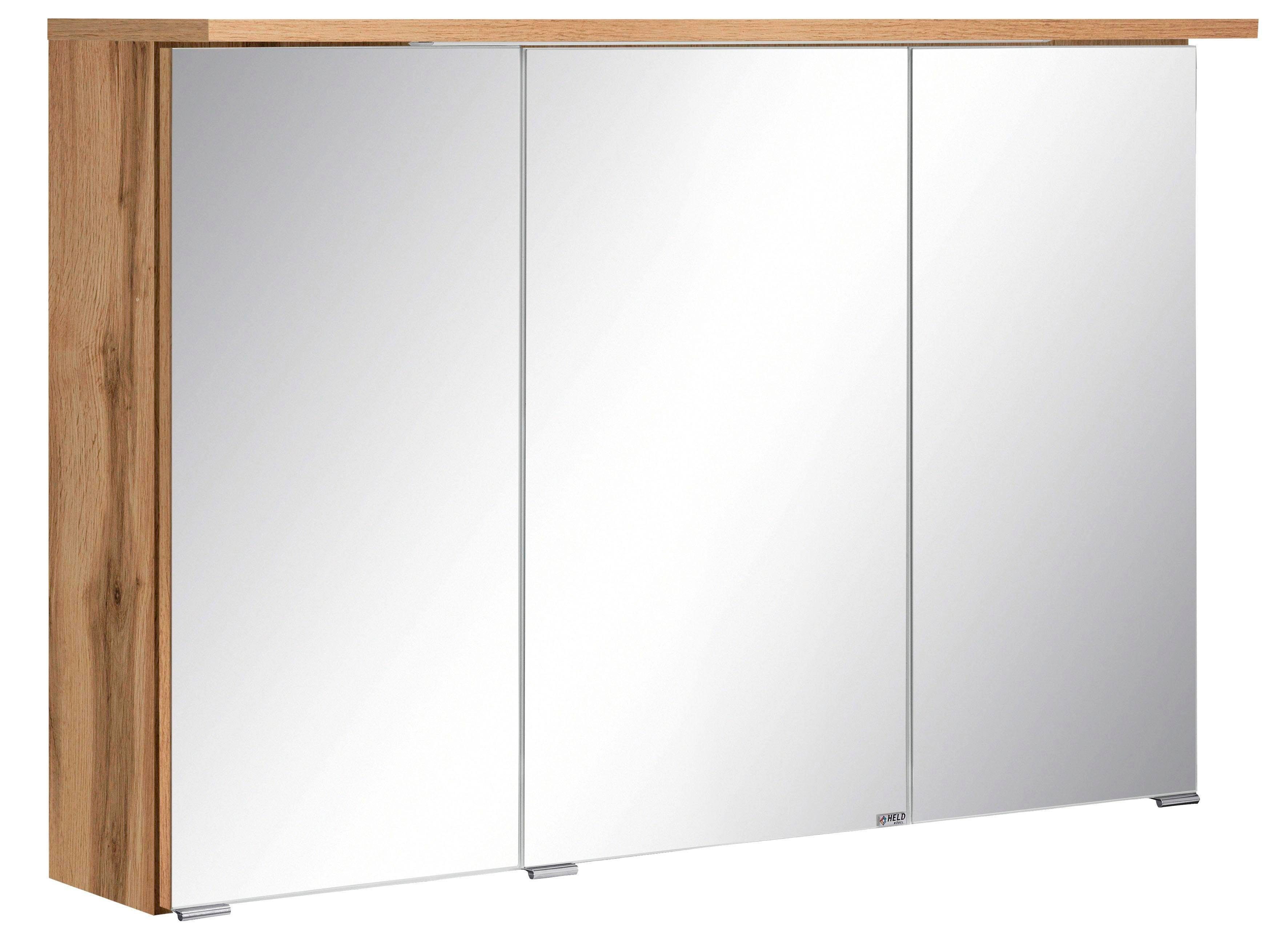 HELD MÖBEL Spiegelschrank Ravenna Breite 90 cm eichefarben | wotaneichefarben