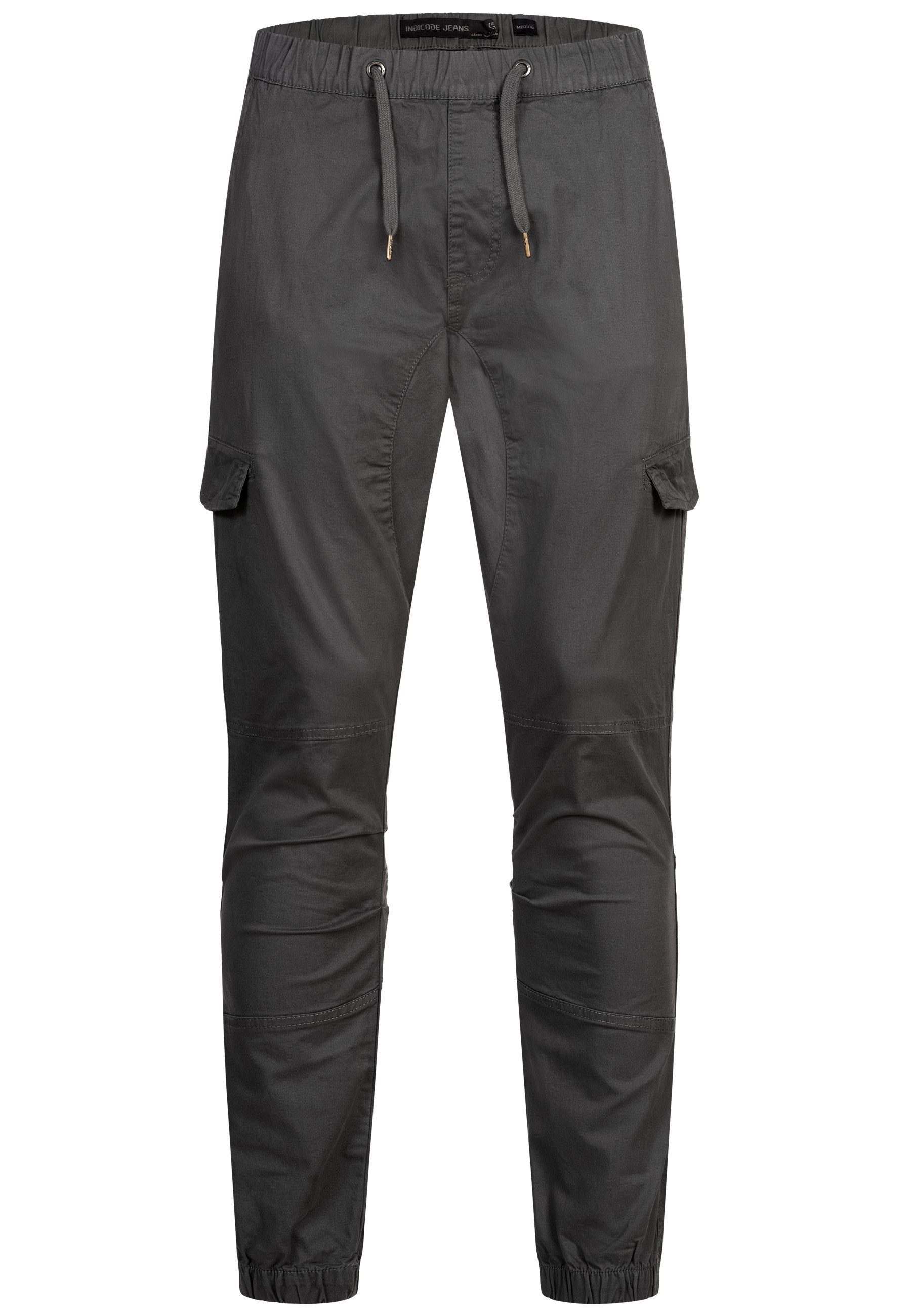 Indicode Stoffhose Herren INPillus Jogger-Pant mit elastischem Bund und Kor günstig online kaufen