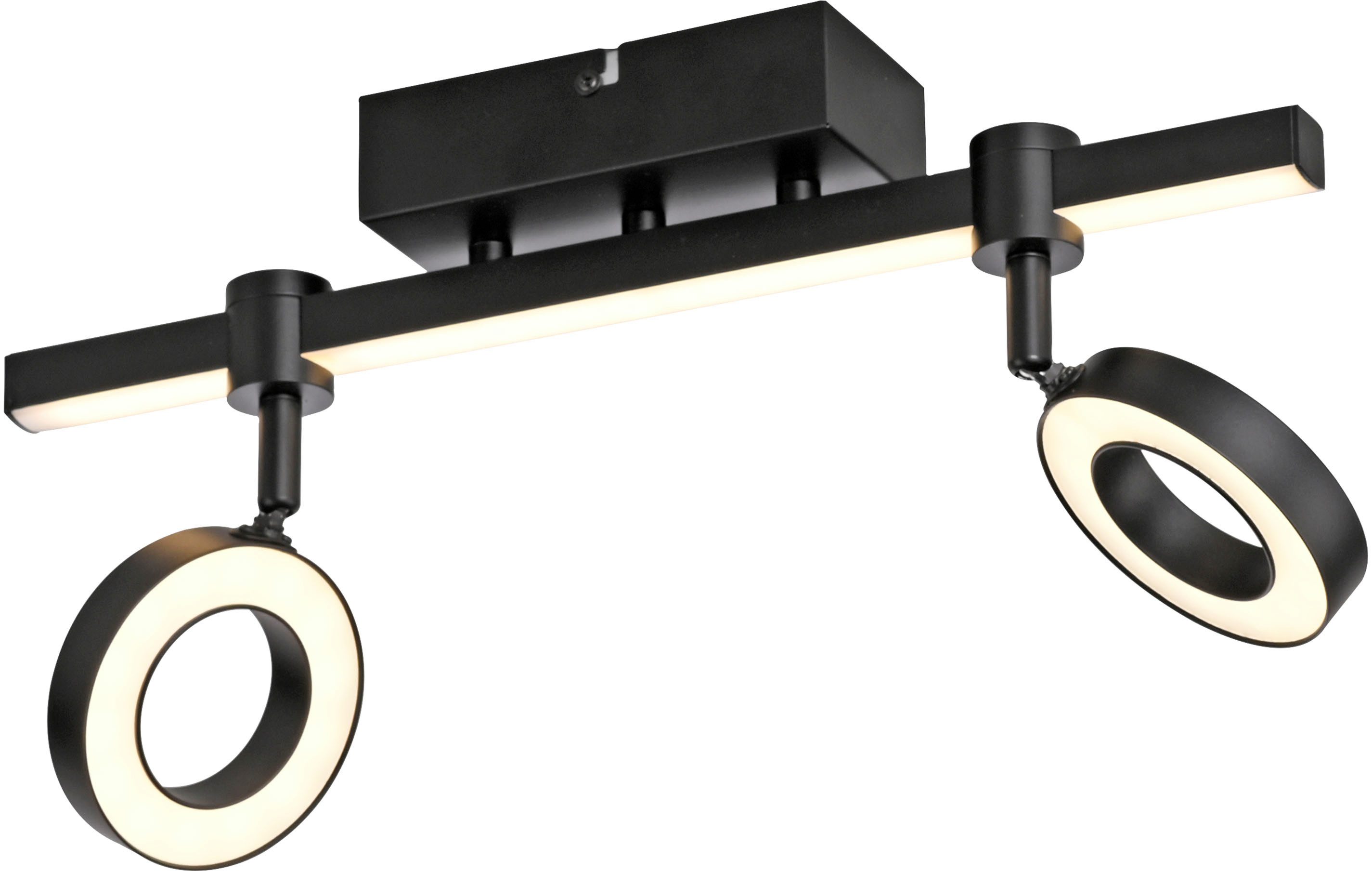 JUST LIGHT Deckenleuchte Ls-BILEDA, Dimmfunktion, LED fest integriert, Warmweiß, LED, RGB+tunable white, Fernbedienung, Infrarot inkl., Smarthome fähig