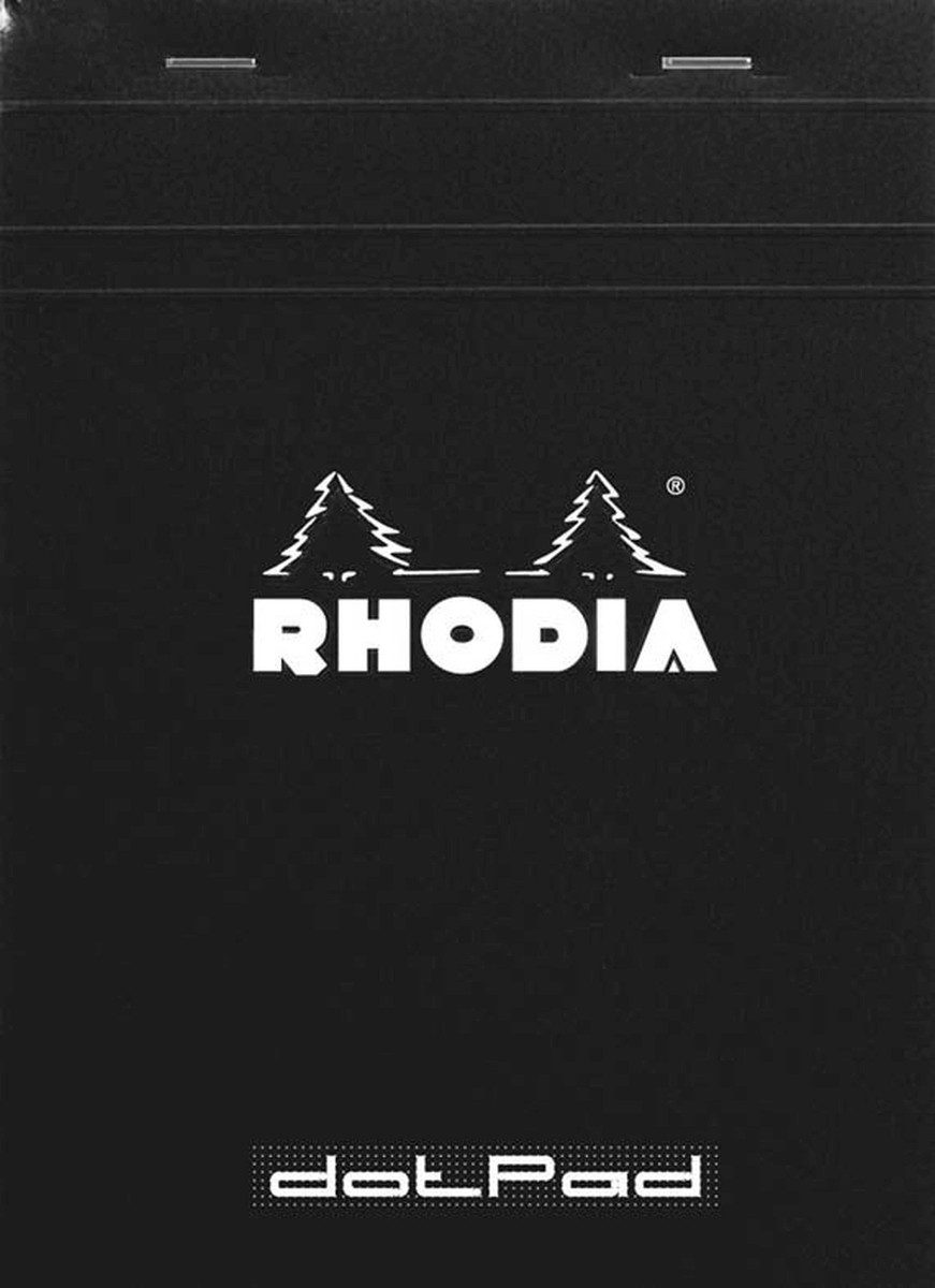 Notenblock Schreibblock Rhodia DotPad Nr. 16 A5 80 Blatt dot-Lineatur schwarz