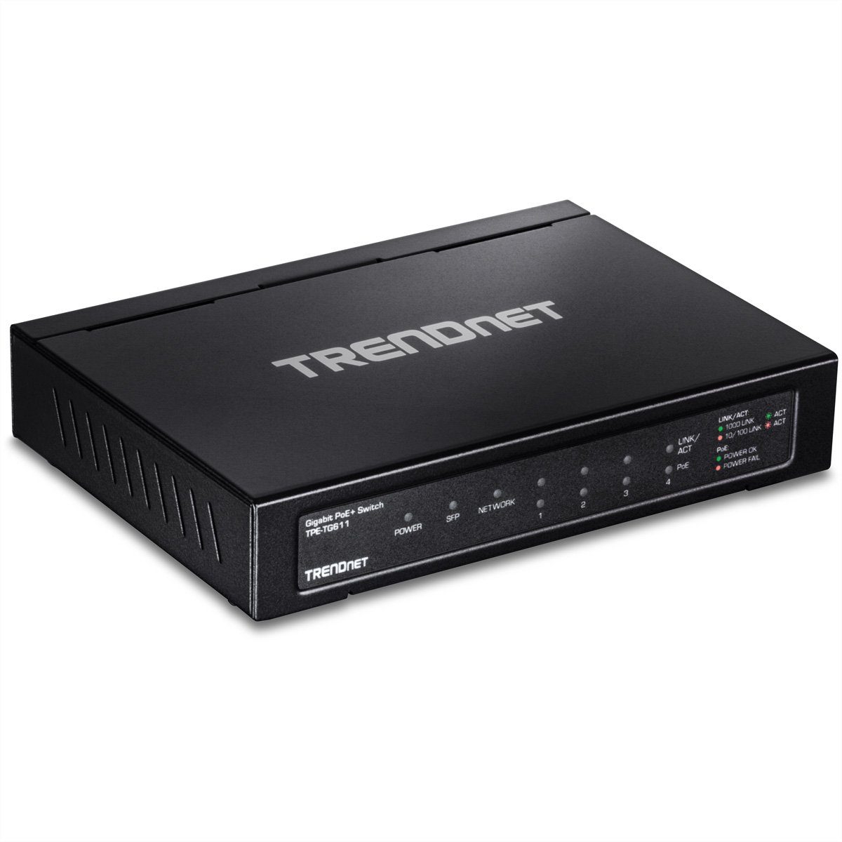 Trendnet Switch Gigabit 6-Port TPE-TG611 PoE+ Netzwerk-Switch