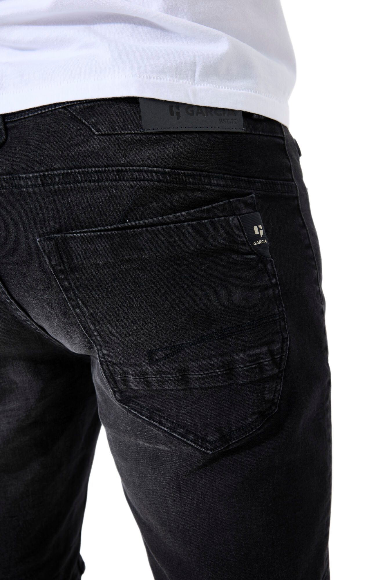 Garcia Bermudas schwarz,Casual,Baumwolle,Unifarben,Regular Fit