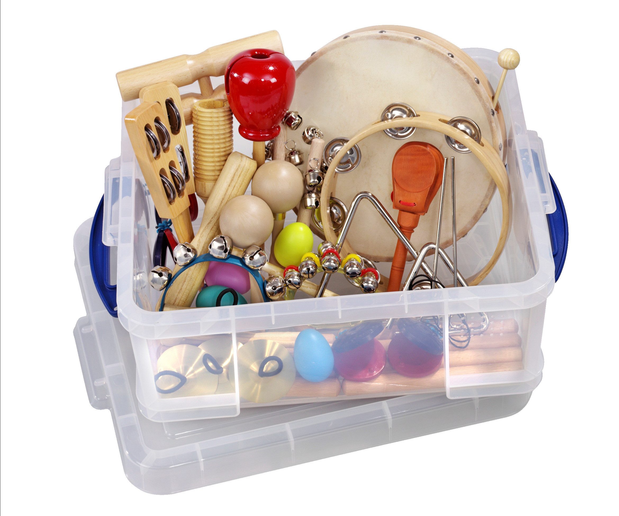 Betzold Spielzeug-Musikinstrument Instrumenten-Kiste, 31-teilig