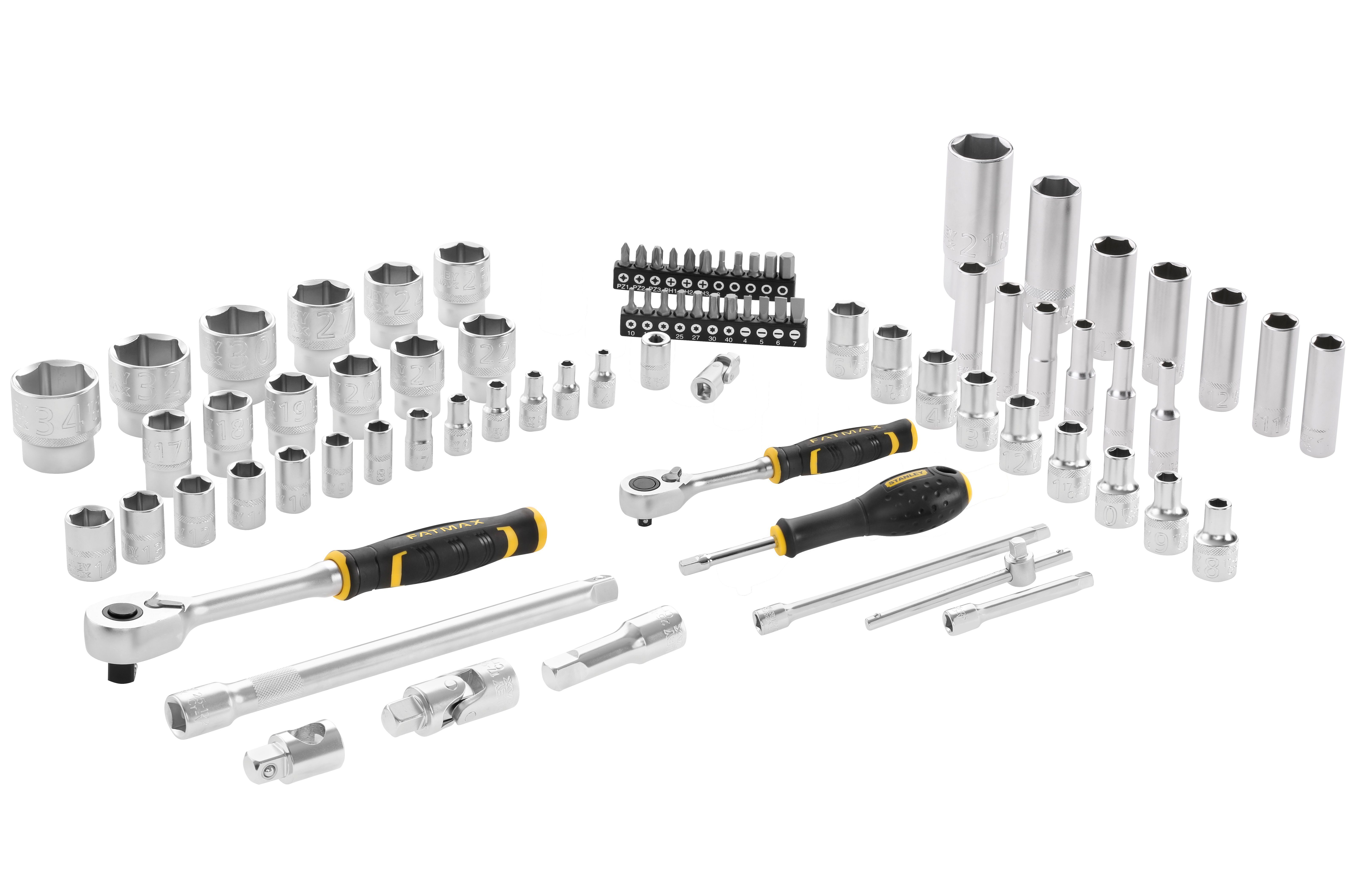 Stanley by Black & Decker Торцевой ключ FMMT82826-1 Set ½" + ¼", 81-teilig