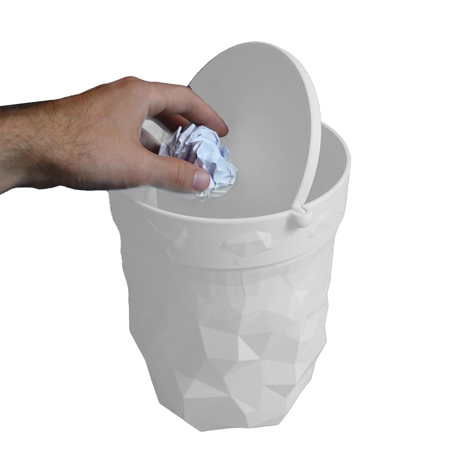 Shapes - Decorations Mülleimer Trash Can „Glitch“ by Gazzaladra Design – Design trifft Funktionalität, Fassungsvermögen: S ~ 1,5L; M ~ 6,5L