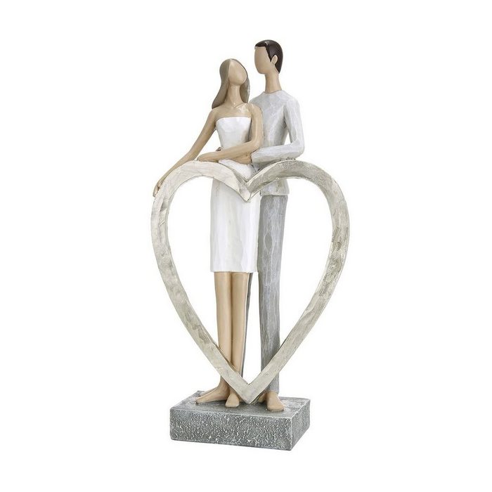 Casablanca by Gilde Sammelfigur Gilde Moderne Skulptur Liebespaar mit großem Herz 26 cm Love Figur