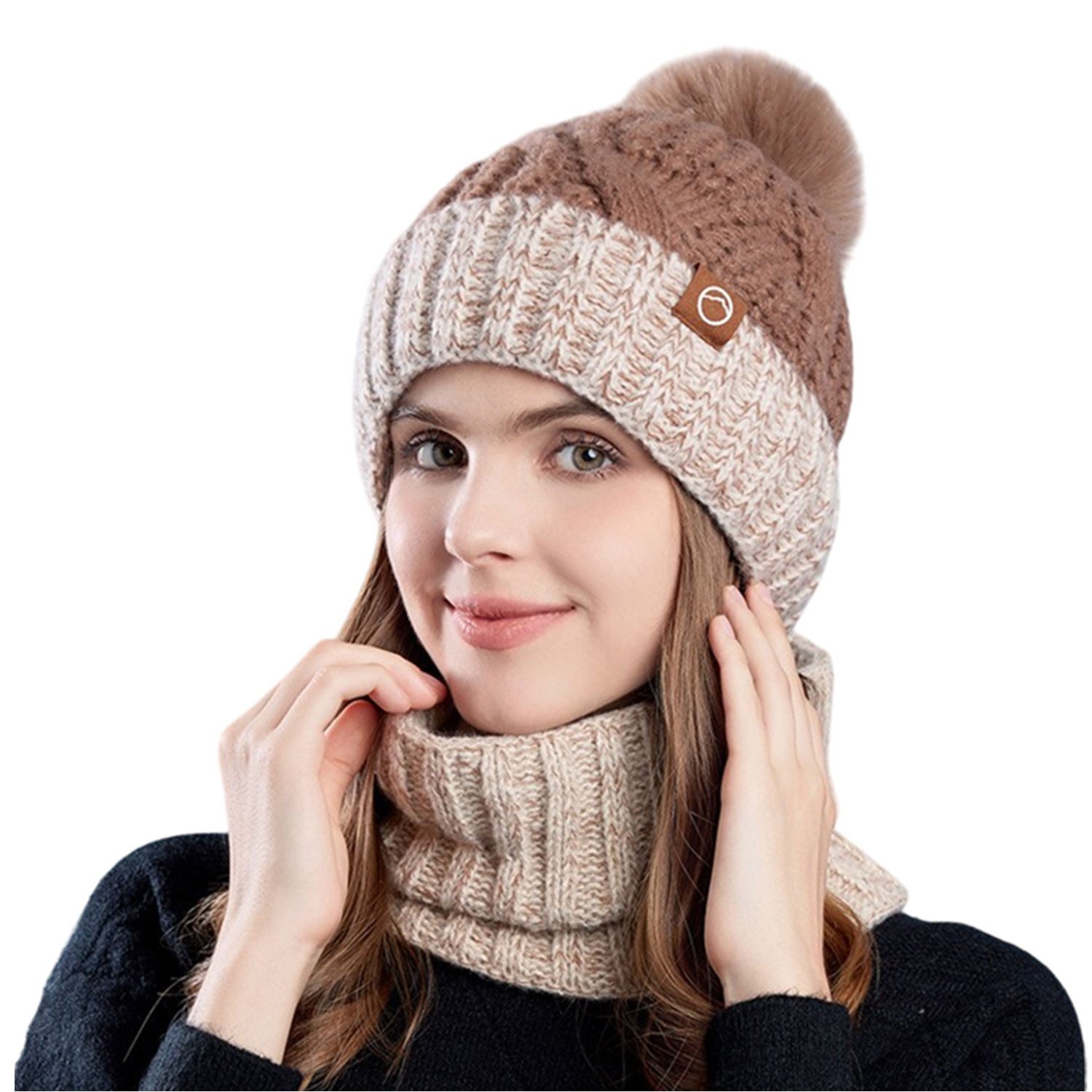 Refttenw Mütze & Schal Winter warme günstig online kaufen