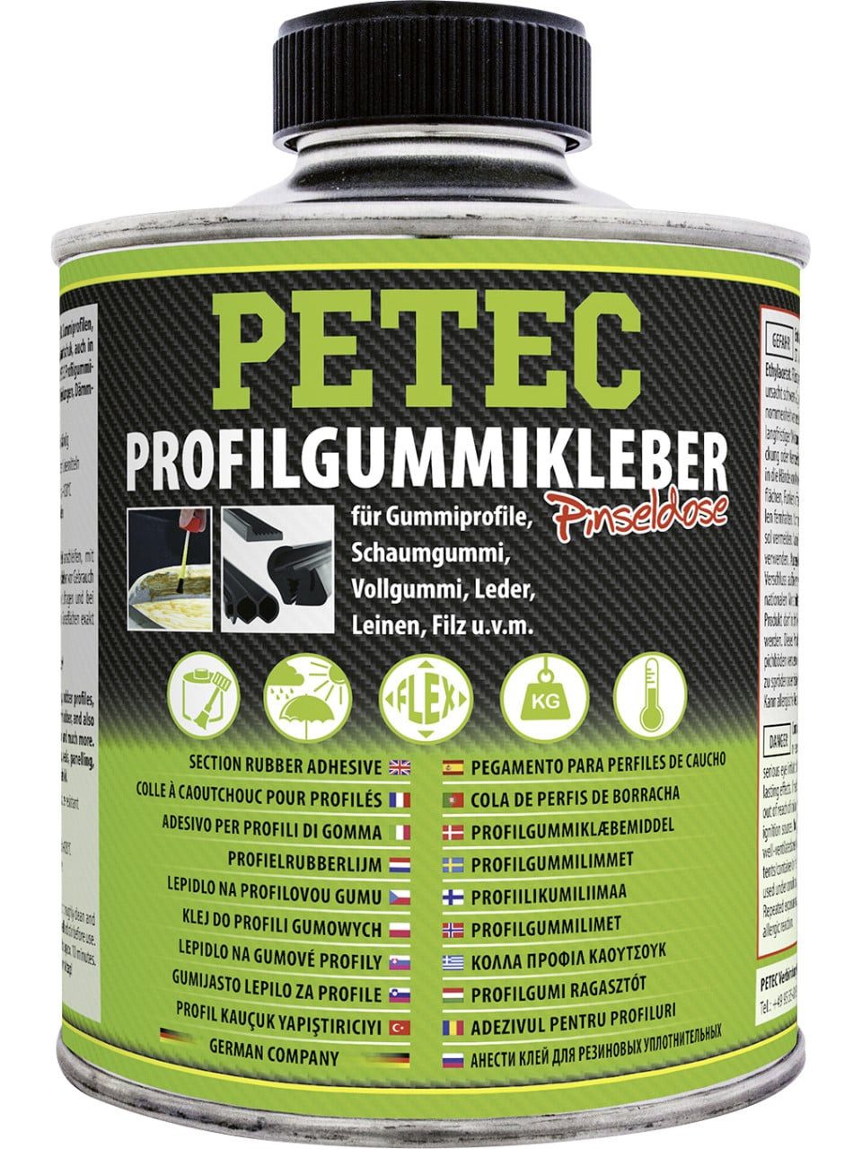 Petec Montagekleber Petec Profilgummikleber Pinseldose 350 ml