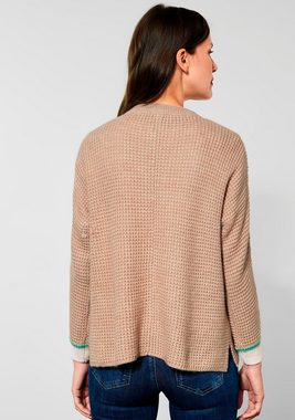 STREET ONE Strickjacke mit Waffelstruktur