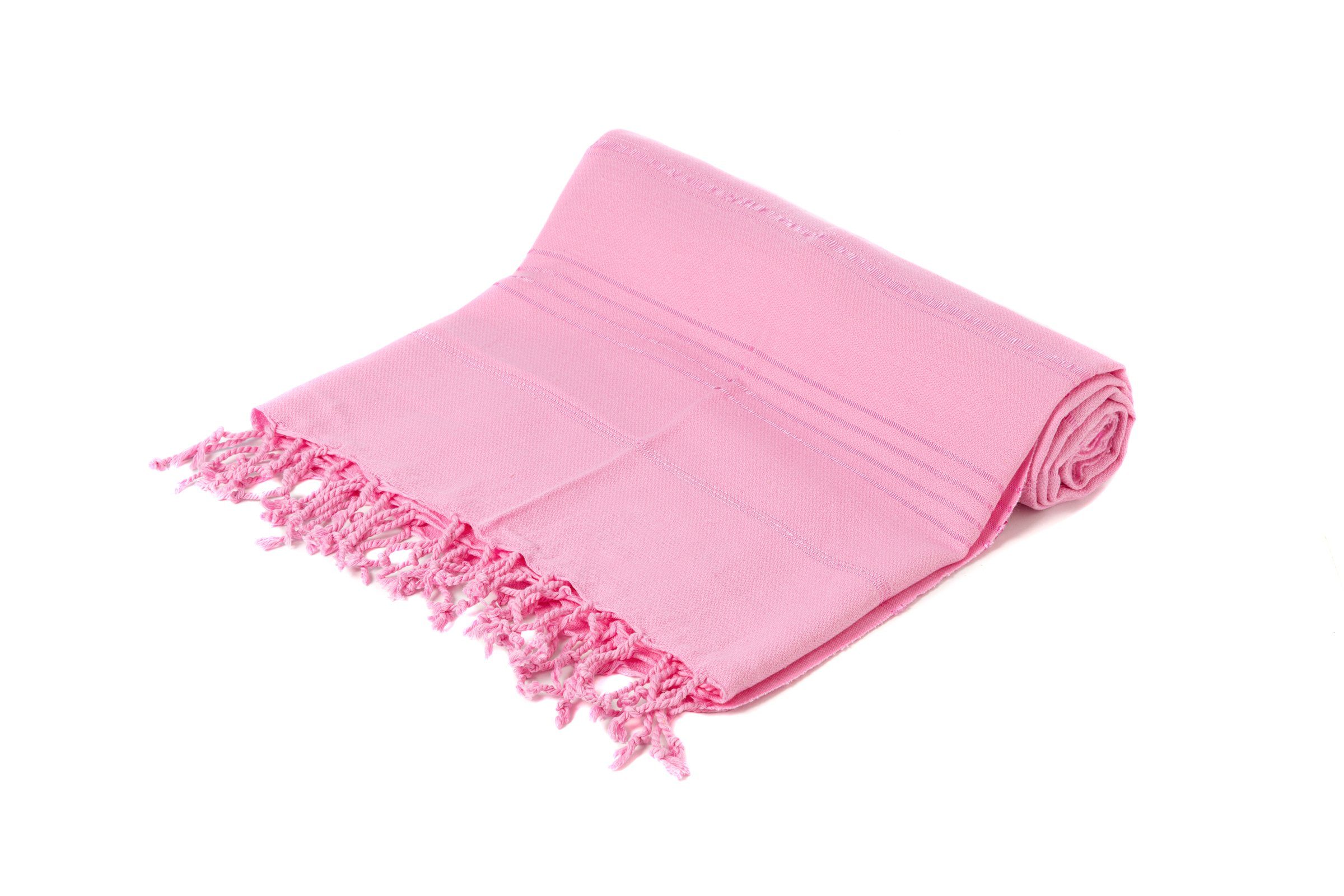 Pink für Baumwolle (1-St), geeignet. Hamamtuch Strandtuch in Türkiye Made 100% Babys Strandtücher 100% Möbel Baumwolle, Saunatuch Villa Sultan, Quality