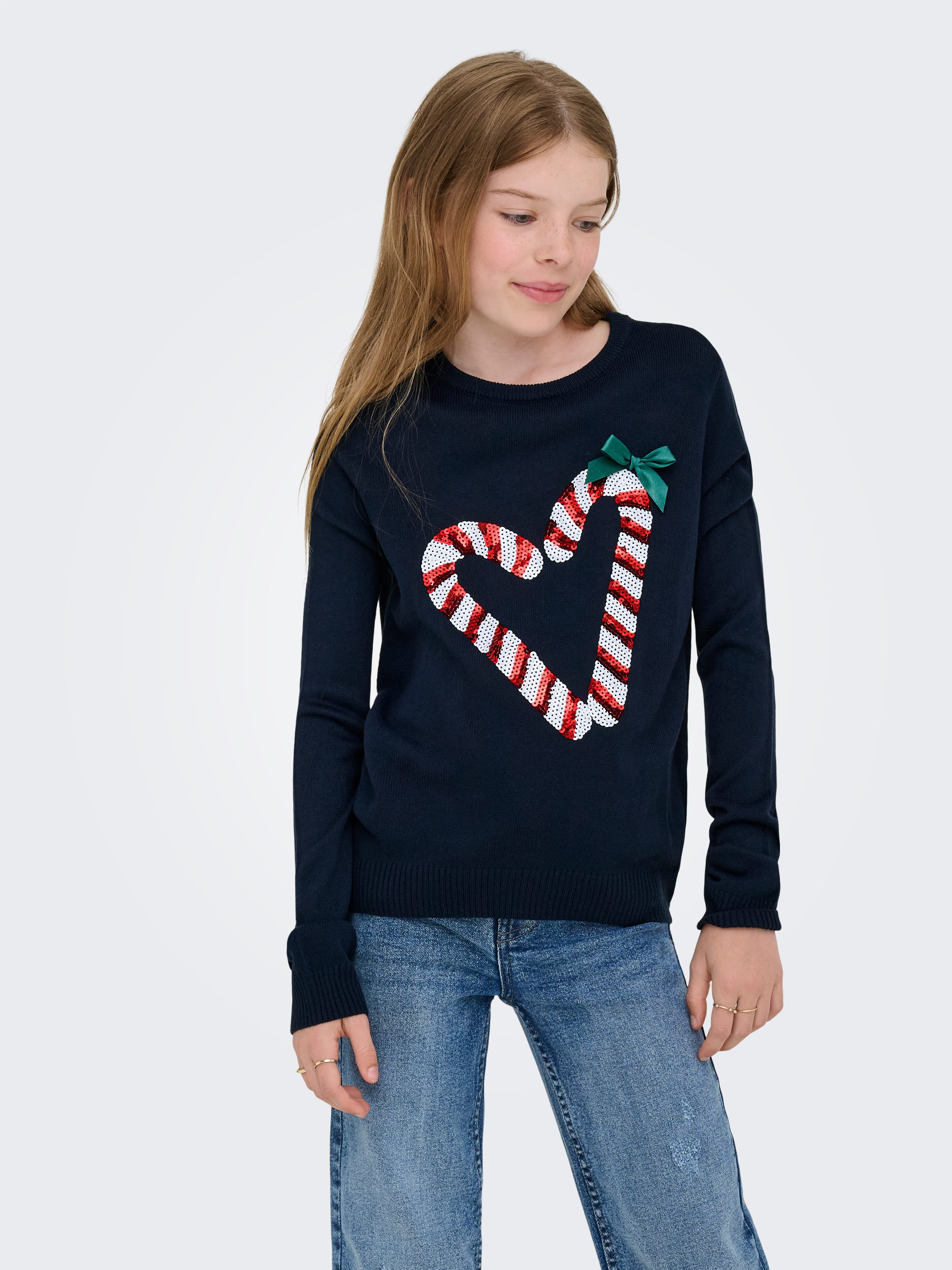 KIDS ONLY Weihnachtspullover KOGXMAS SHINE LS ONECK BOX KNT
