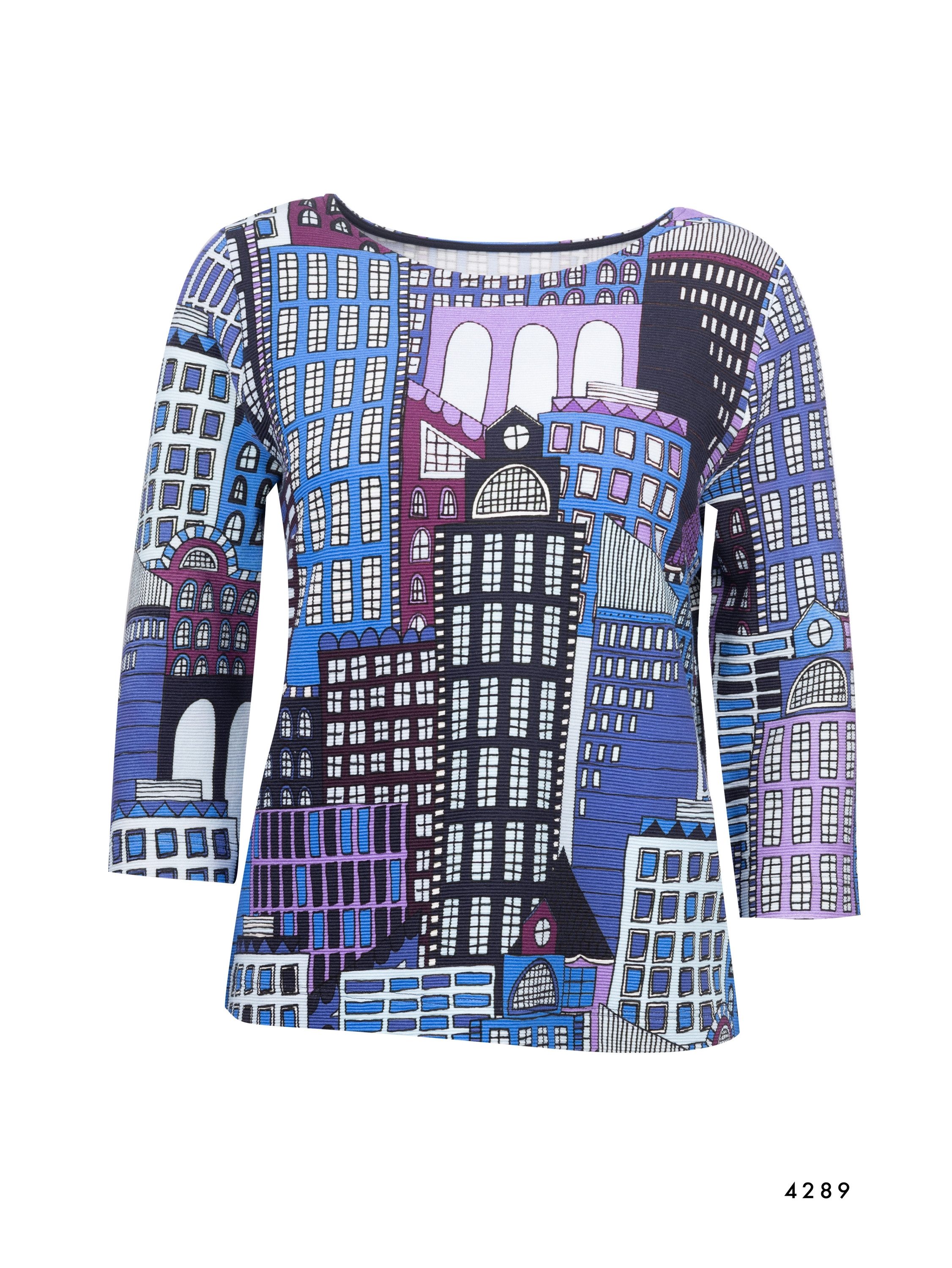Zaida 3/4-Arm-Shirt U-Boot-Shirt