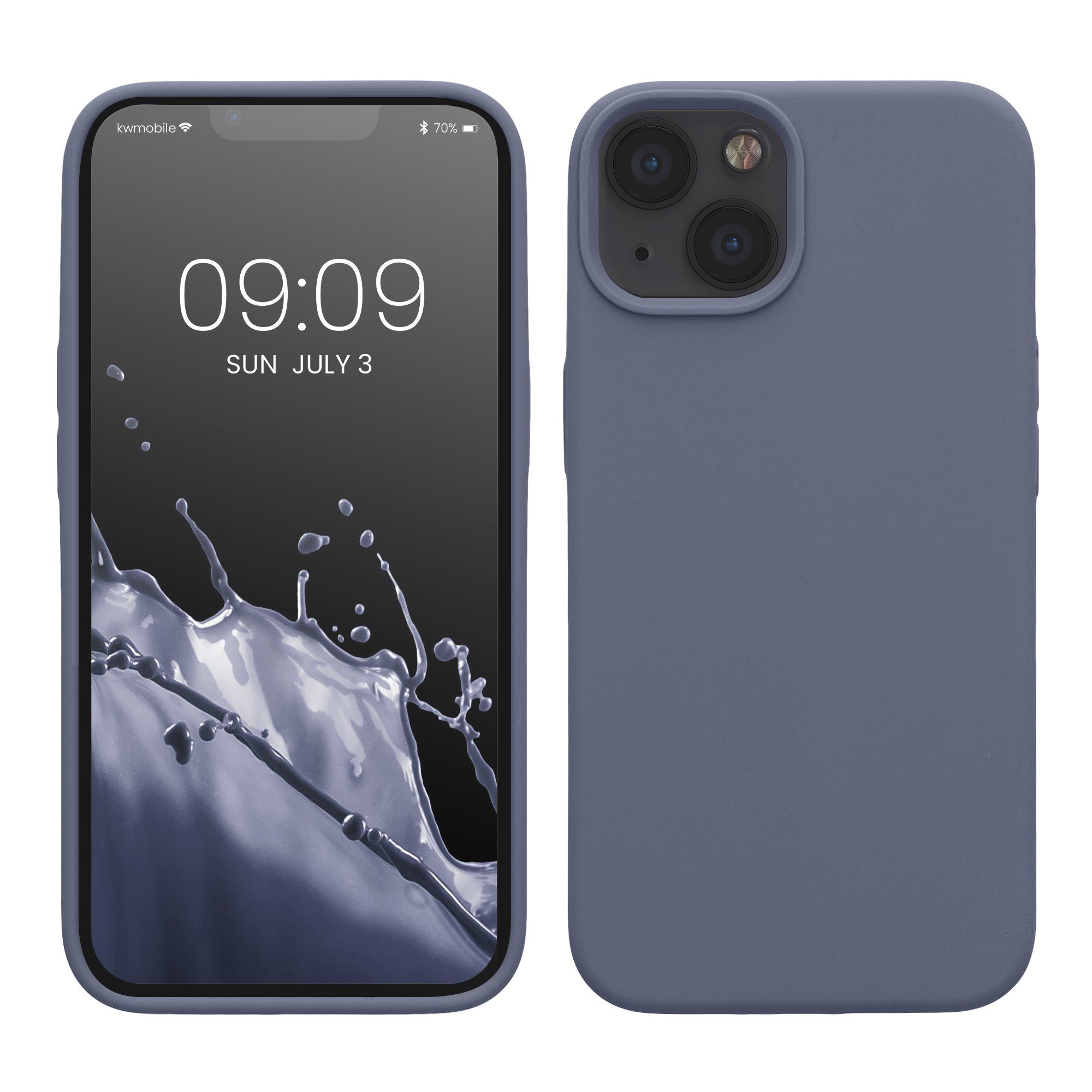 kwmobile Handyhülle Hülle für Apple iPhone 13, Hülle Silikon gummiert - Handyhülle - Handy Case Cover