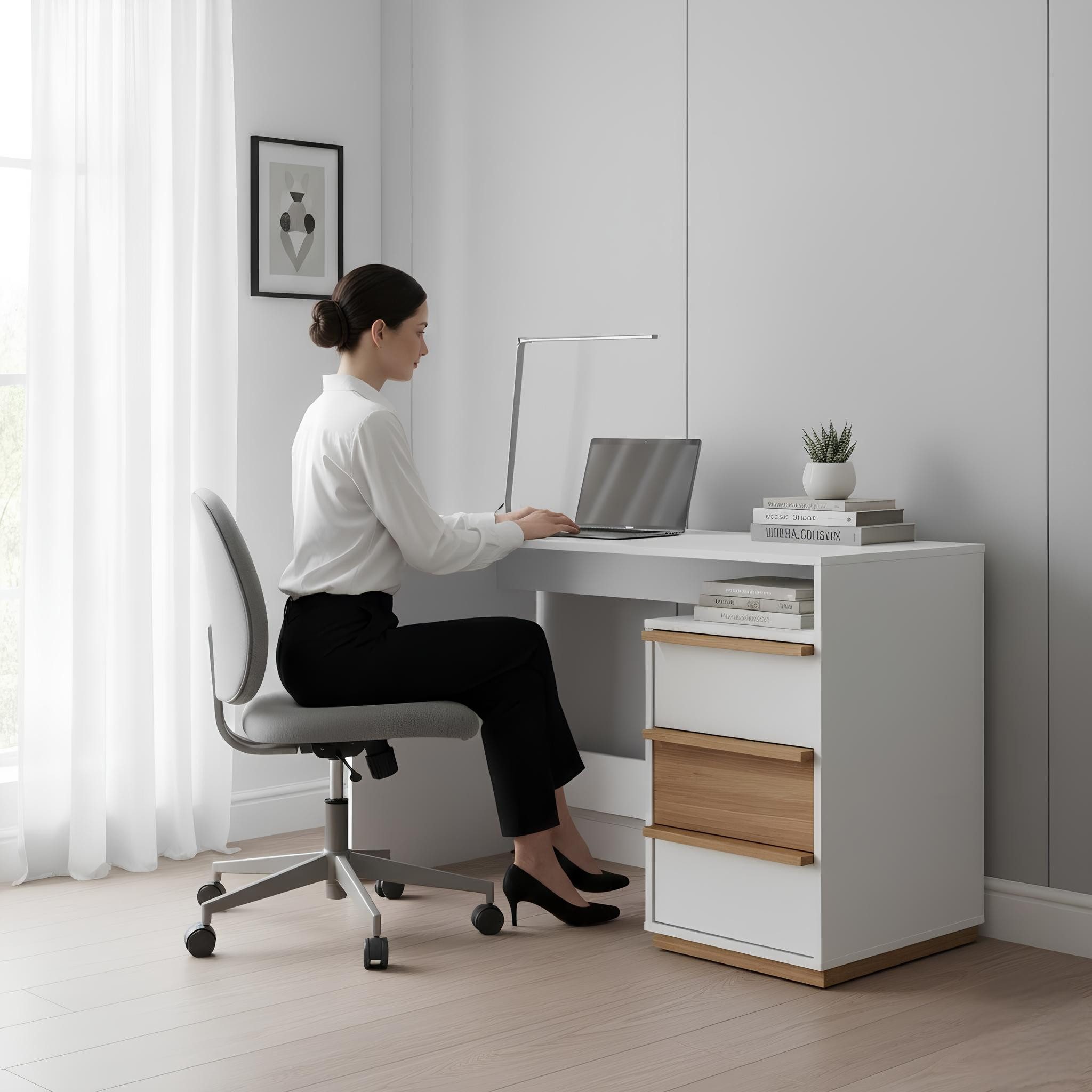 JVmoebel Schreibtisch Edle Design-Schreibtische aus hochwertigem Holz Sofort (Schreibtisch), Made in Europa