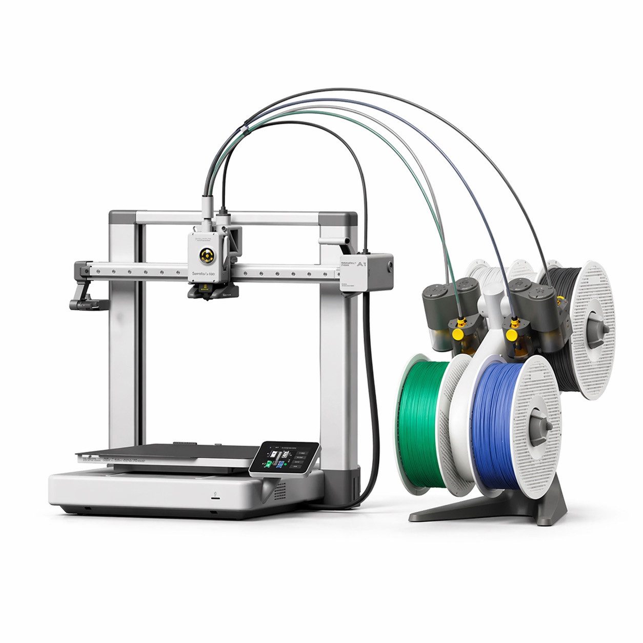 Bambu Lab 3D-Drucker Bambu Lab A1 3D-Drucker Combo, Vollautomatische Kalibrierung und aktive Durchflussmengenkompensation