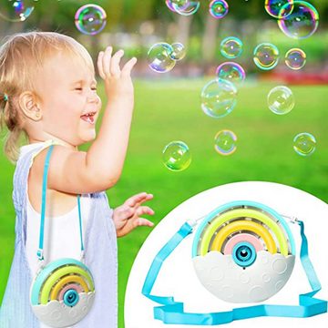 Kind Ja Seifenblasenmaschine SeifenblasenSpielzeug,vollautomatische Seifenblasen,Musik und Licht