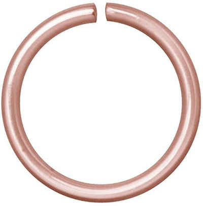 Karisma Nasenpiercing Roségold Continous Piercing Ring Edelstahl Lippe Nase Stärke 0,8 x 10mm