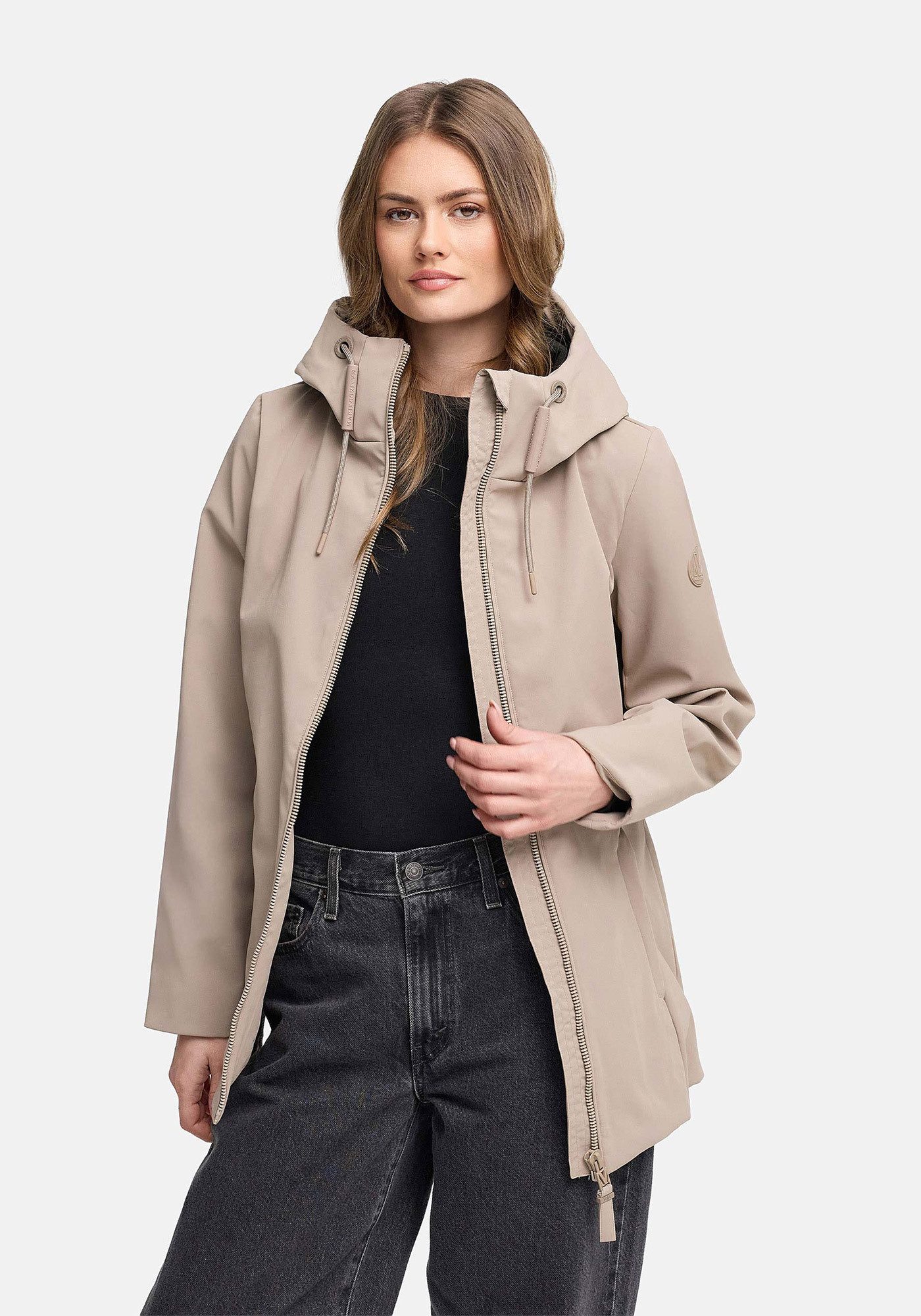Marikoo Outdoorjacke Minaa Sportliche Outdoorjacke mit Kapuze und hochschli günstig online kaufen