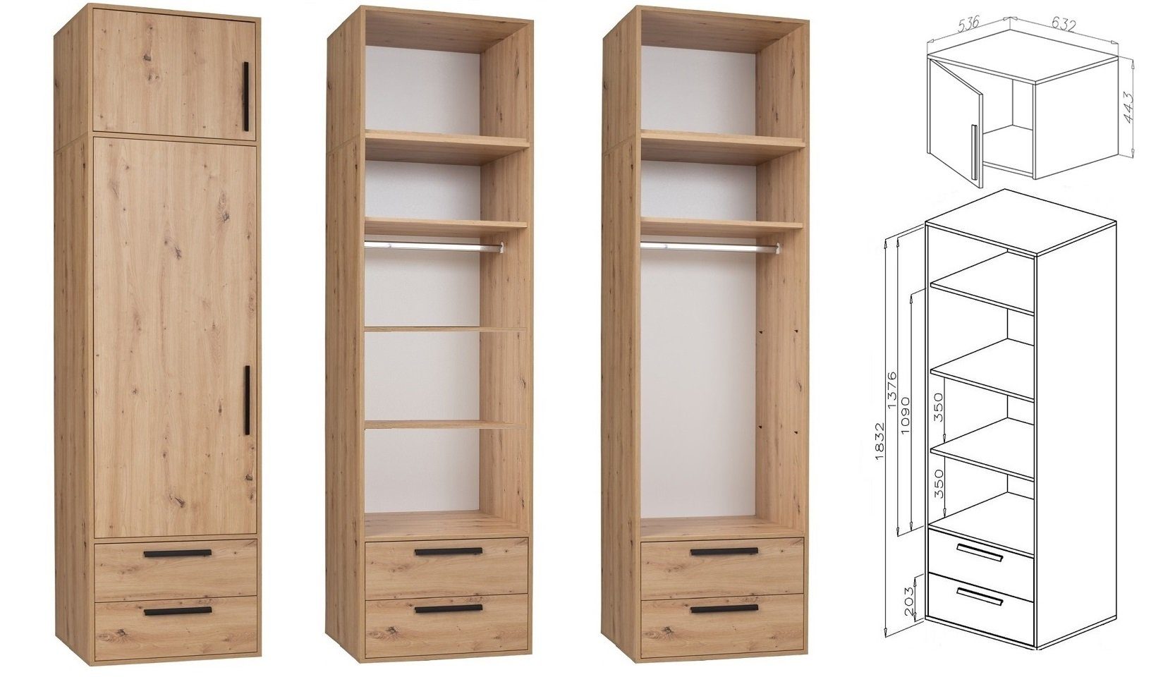 Marmex Möbel Schrank-Set Arti Set A