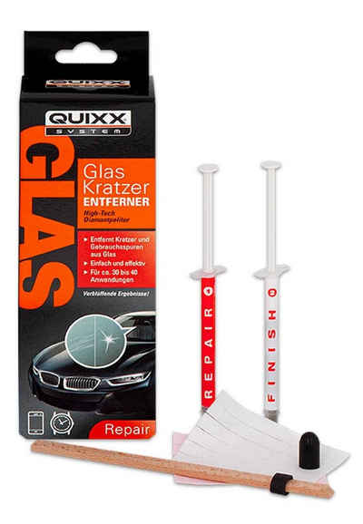 QUIXX Reparatur-Set Quixx Glaskratzer Entferner Set für Glas Autoscheiben