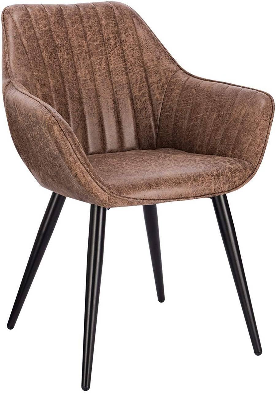 Woltu Esszimmerstuhl Esszimmerstuhl mit Armlehne aus Kunstleder